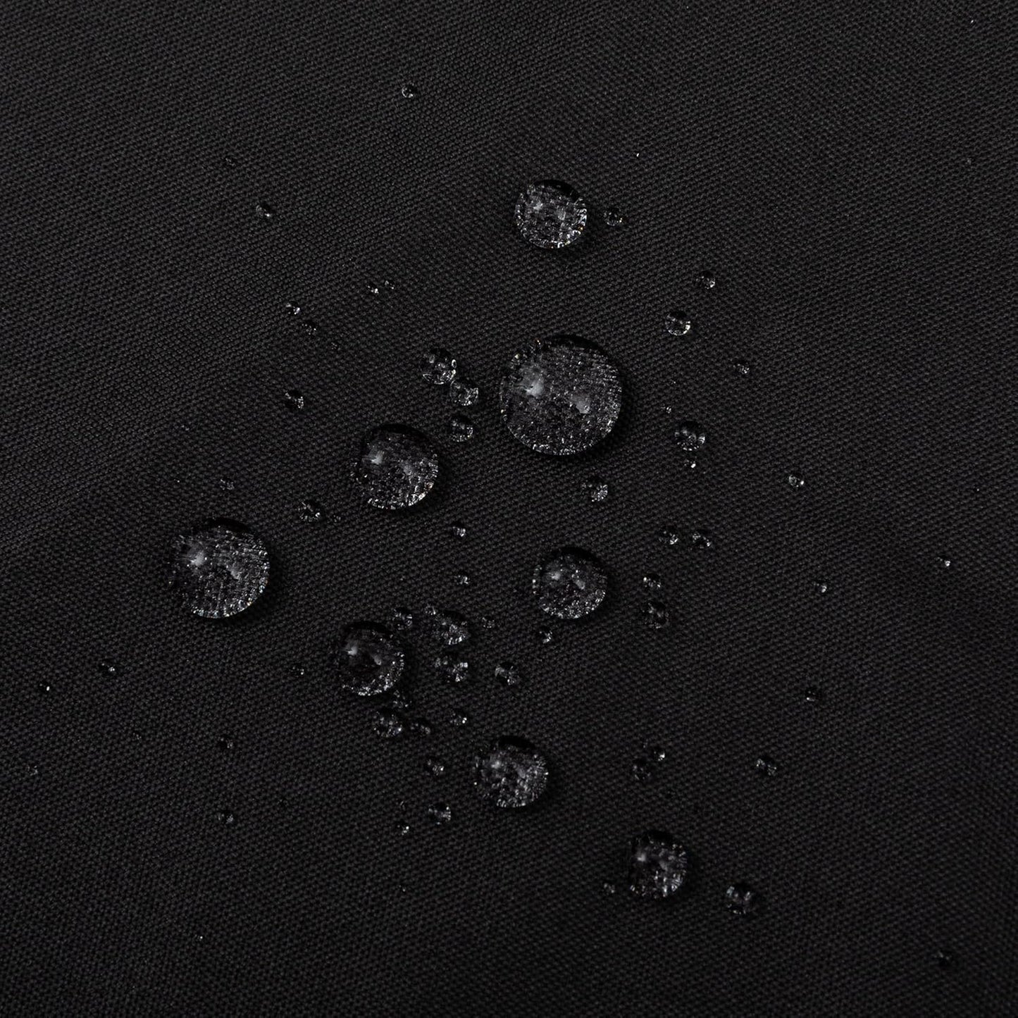Waterproof Fabric Shower Curtain Soft Hotel Quality - 3 Magnets at Bottom, Premium Black Shower Curtain Liner for Bathroom, Light-Weight Cloth & Washable - 72X72, Black