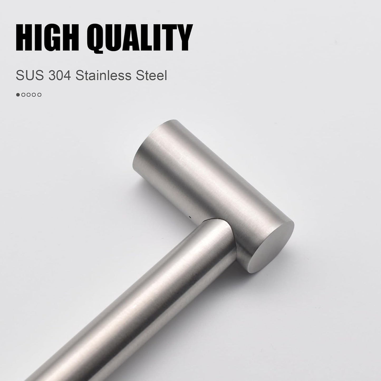 Adjustable 304 Stainless Steel Wall-Mounted Towel Bar for Bathroom (11.8-Inch to 22.6-Inch) - Durable and Rustproof in Silver
