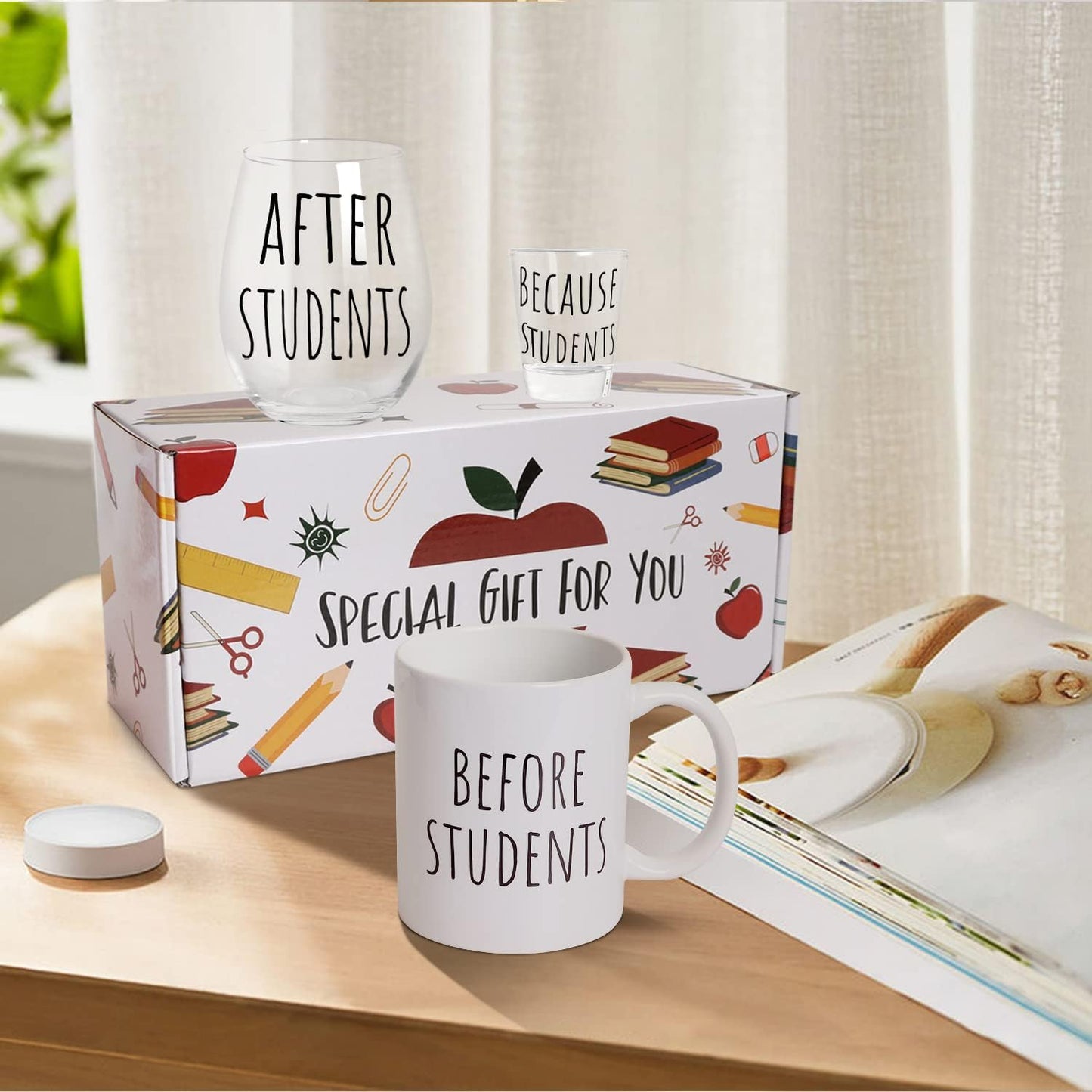 Teacher Appreciation Gifts, Best Teachers Gifts, Thank You Teacher Gift, Funny Back to School Gift for Teachers Women, 7 Pcs