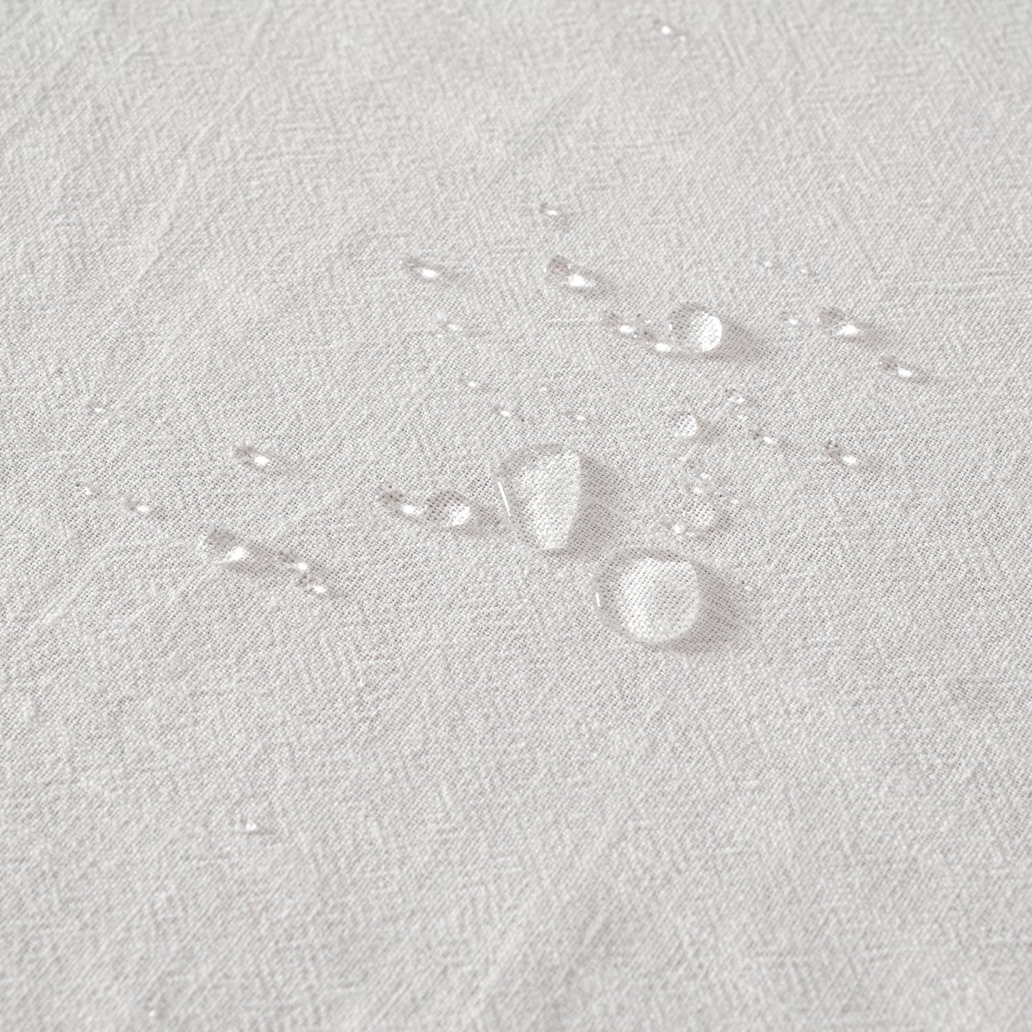 White Linen Cotton Blend Tablecloth Rectangle, Luxury Waterproof Stain Resistant Durable Farmhouse Oblong Table Cloth for Dining Party Christmas Weddings Birthday Picnic Events, 52 X 84 Inch