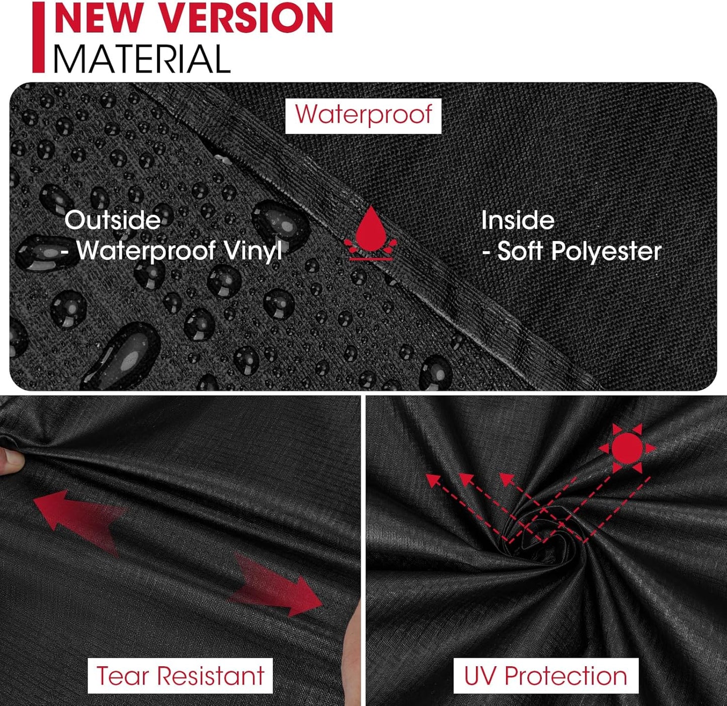 30 Inch Electric Smoker Cover for Masterbuilt, Unique UV Resistant Waterproof Vinyl with Polyester Lining, Outdoor Digital Propane Vertical Smoker Cover, 19" W X 17" D X 33" H