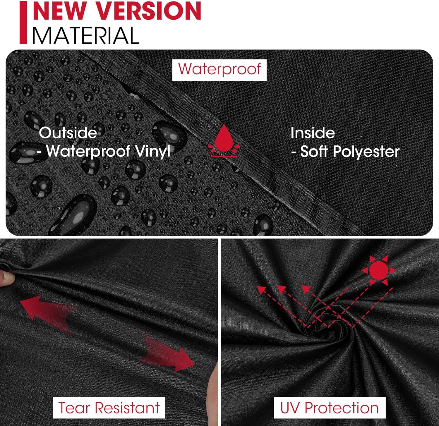 30 Inch Electric Smoker Cover for Masterbuilt, Unique UV Resistant Waterproof Vinyl with Polyester Lining, Outdoor Digital Propane Vertical Smoker Cover, 19" W X 17" D X 33" H