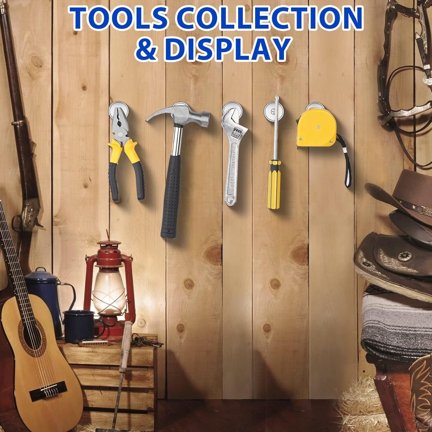 8-Pack Neodymium Cup Magnets with 100 LBS Pull Force, Countersunk Hole, Industrial Strength, 1.26" Diameter x 0.2" Height, Screws Included