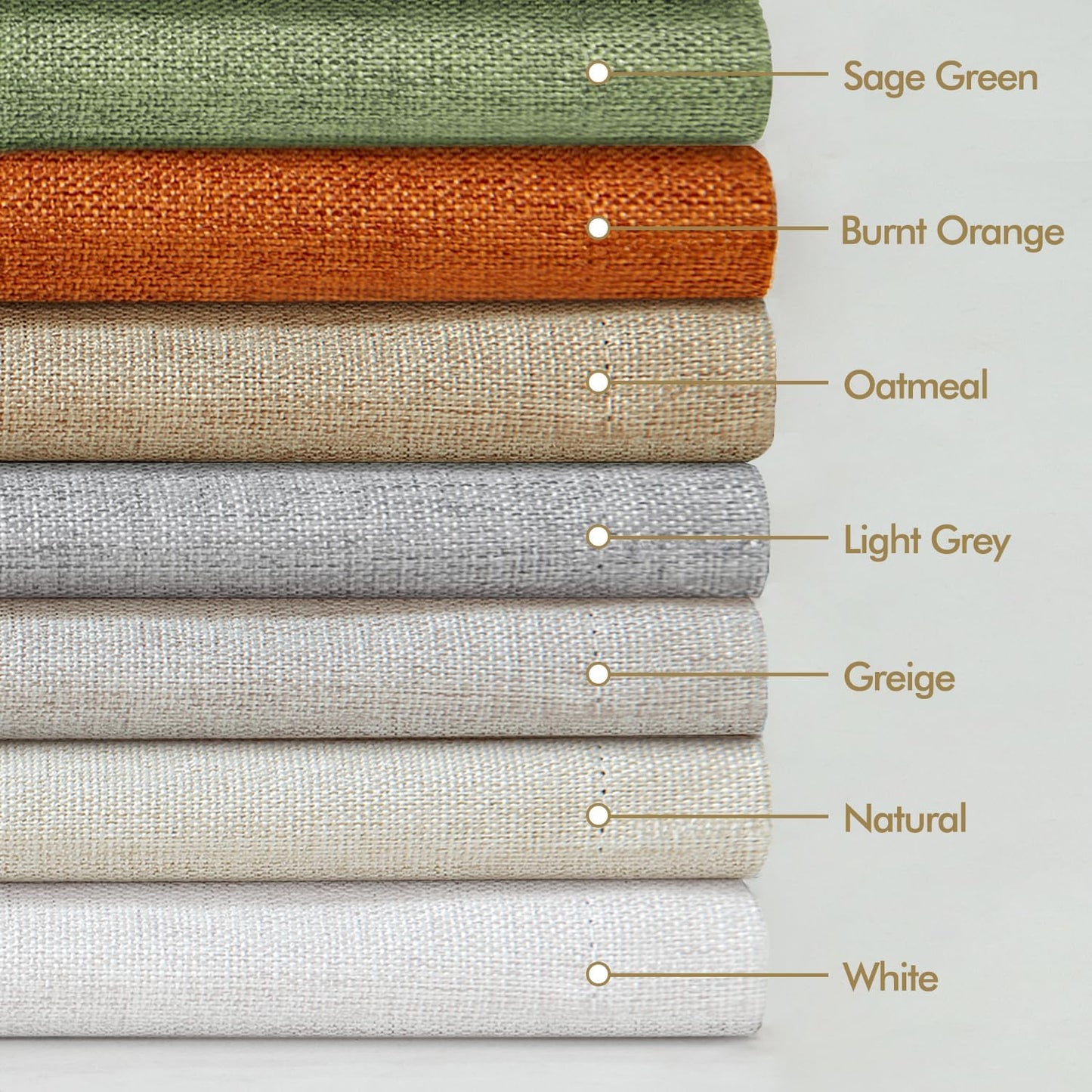 Linen Pinch Pleated 100% Blackout Curtains - 92 Inch Long, Set of 2 Panels, Back Tab Track Cream Darkening Drapes with Hooks for Bedroom and Living Room