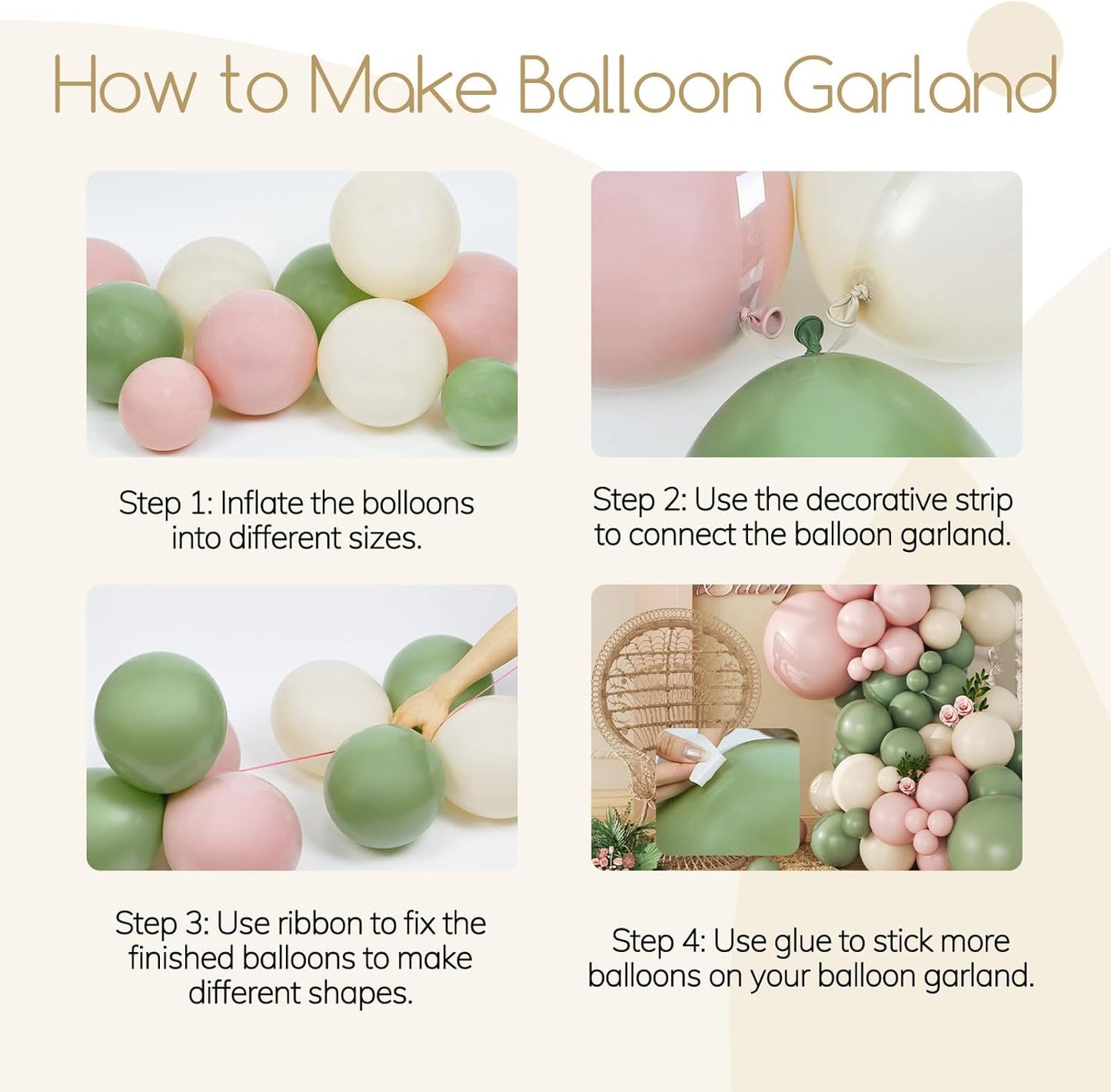 141Pcs Pink and Green Balloon Arch Garland Kit with Sage Green Pastel Pink Sand White Balloons for Birthday Bridal Shower Party Boho Baby in Bloom Baby Shower Decorations