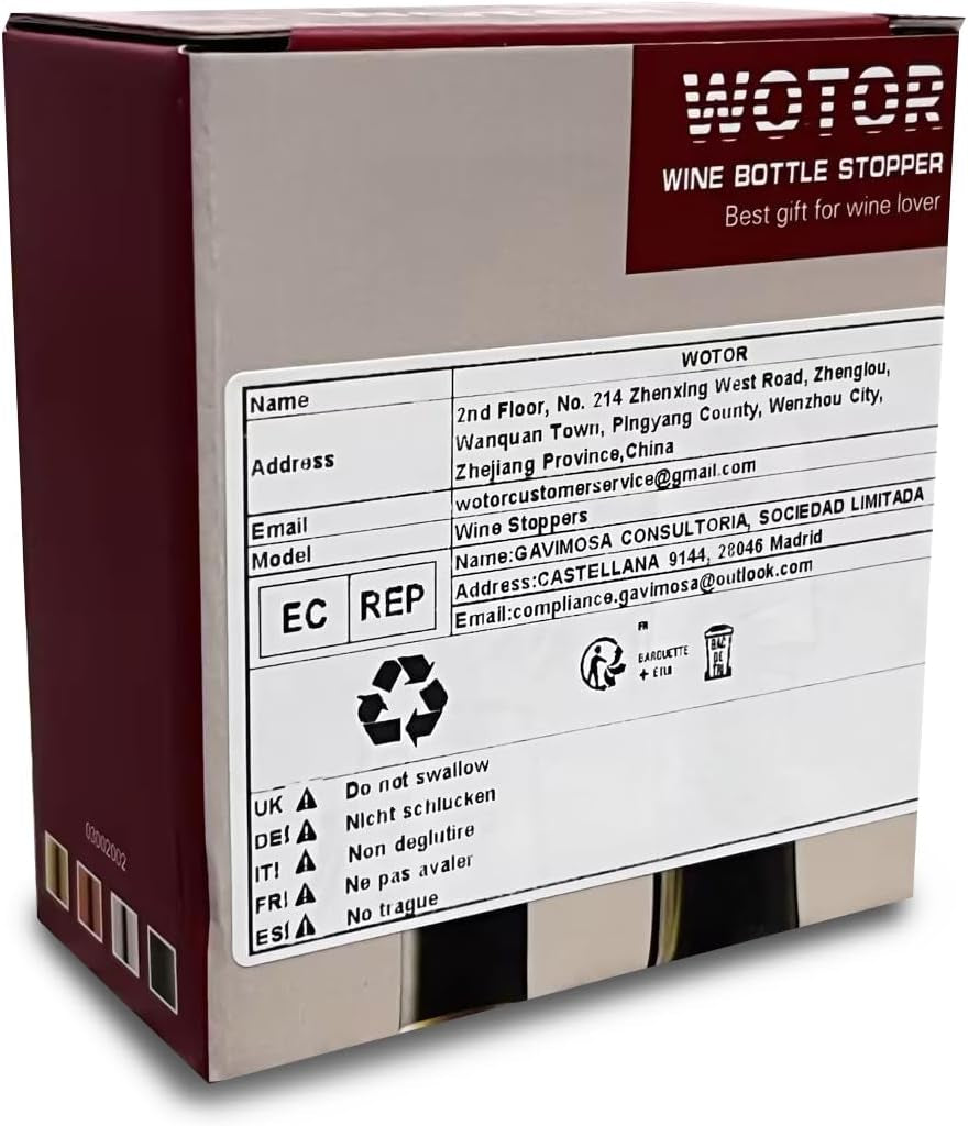 Stainless Steel Wine Bottle Stoppers with Silicone - Reusable Wine Saver and Decorative Bottle Sealer, Leakproof, Keep Fresh, Silver, 2 Pack