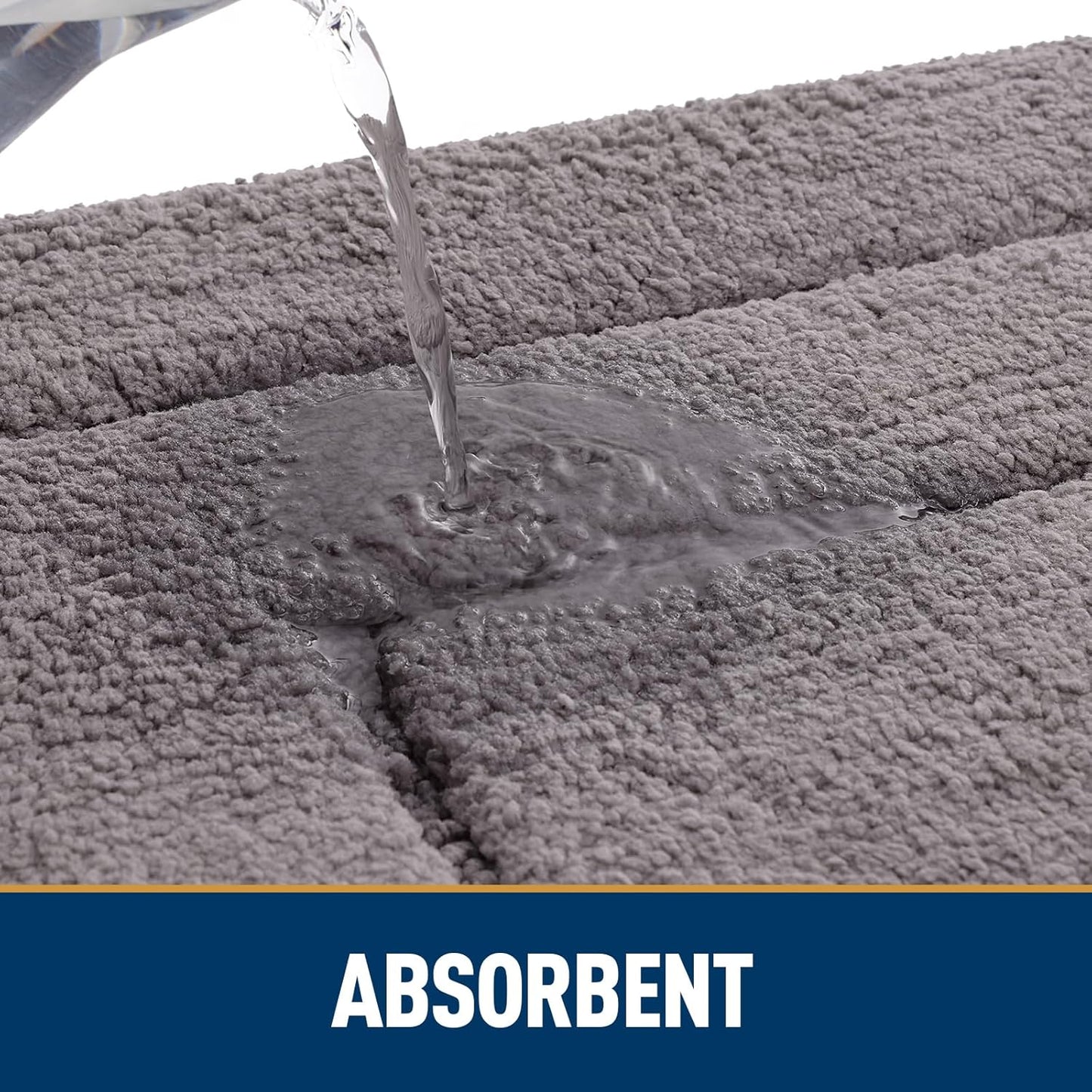 Dog Door Mat 2 Piece Set, Frame Design Dog Door Mat (Grey 30X20) and Frame Design Dog Door Mat (Black 30X20)