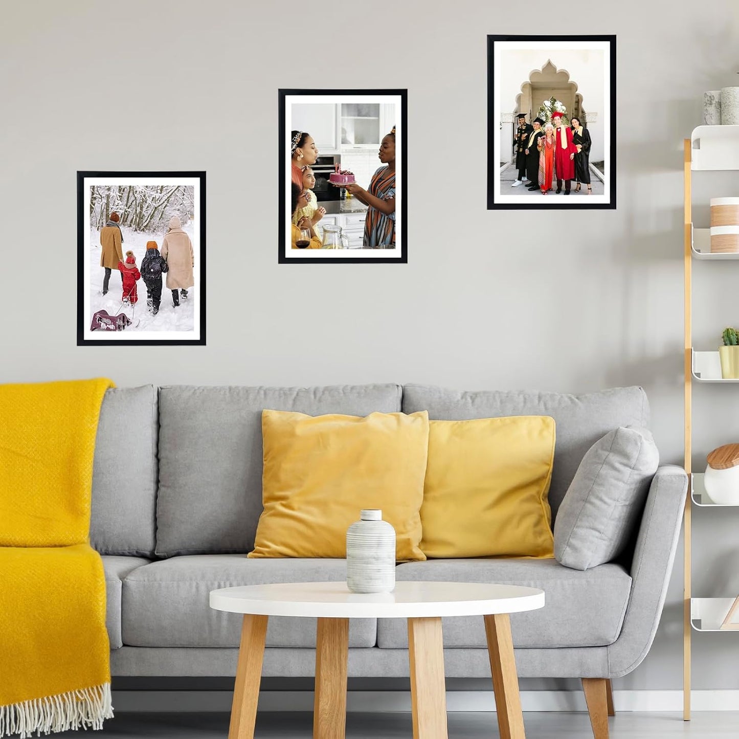 12X16 Black Picture Frame for 30 X 40Cm Diamond Painting Art, Display Photo 12 X 16 or 10 X 14 without Mat, Wall Hanging Large Diamond Painting Frames with Plexiglass