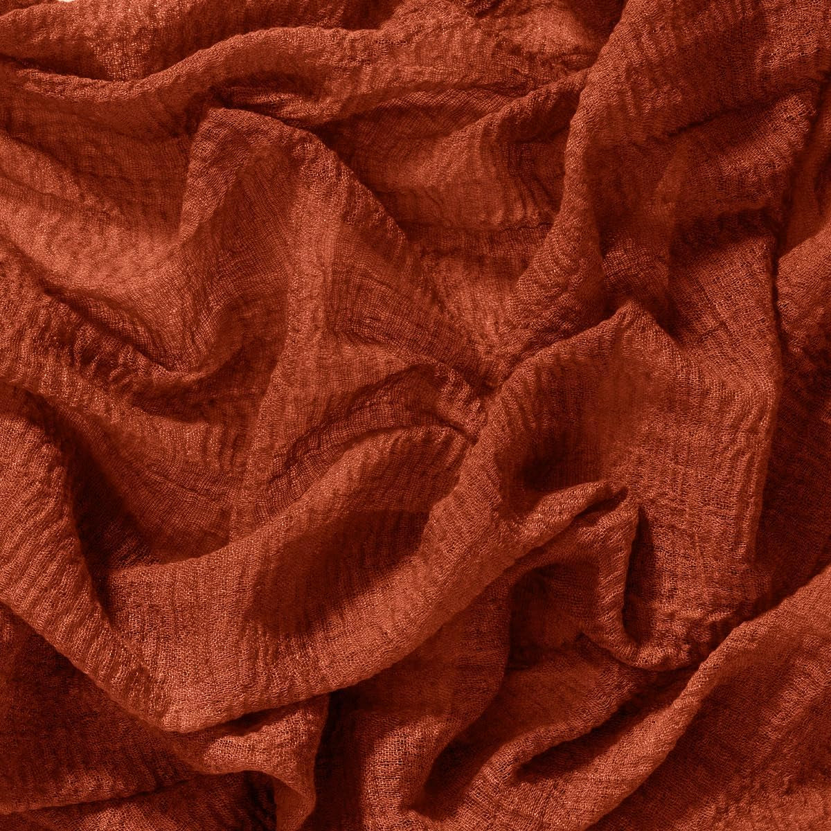 Terracotta Cheesecloth Table Runner Fall Thanksgiving Gauze 120 Inch Rustic Boho Cheese Cloth Runner for Wedding Party Baby Bridal Shower Centerpiece Decoration Holiday Home Decorations