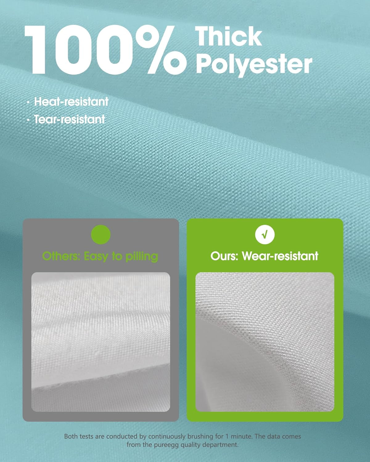 Rectangle Table Cloth 60" X 84" – Durable Polyester Tablecloth Offers Reusable & Washable Protection, Ideal for Outdoor Party, Picnic, Wedding, Banquet and Birthday, Baby Blue