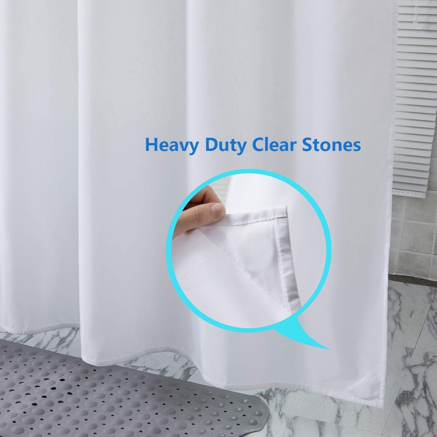 bath Plastic Shower Curtain Shower Curtain Hooks Rings