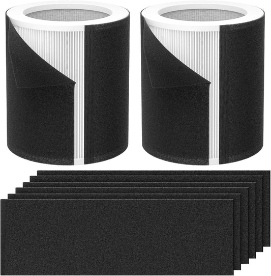 Replacement Filter for Hunter H-HF400-VP and H-PF400 Air Purifiers, 3-Stage Filtration System with 2 Standard Filters and 8 Activated Carbon Filters