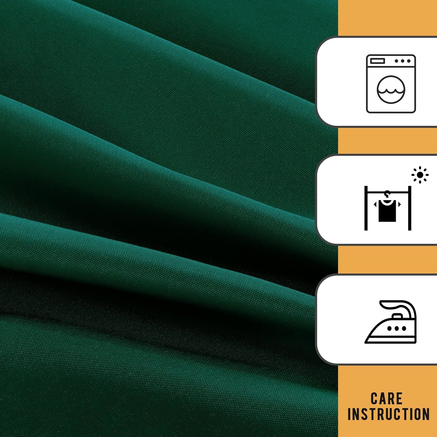2 Pack Blackish Green Table Cloths for 6 Foot Rectangle Tables - Water Resistant Washable Fabric Polyester Rectangle Table Cover Protector for Wedding, Banquet and Trade Shows