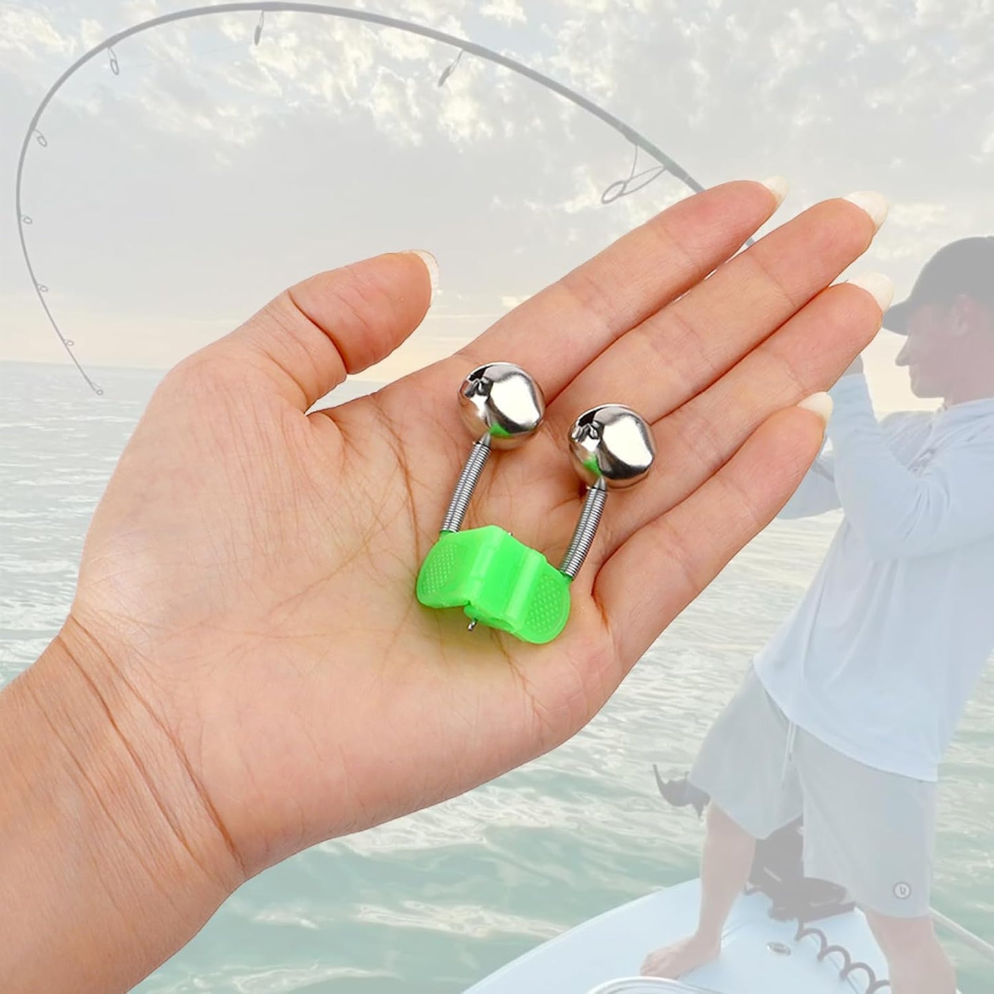 Fishing Bells for Rods - Catfish Bells for Fishing Poles, Fishing Bite Alarm Clip on Bells for Fish