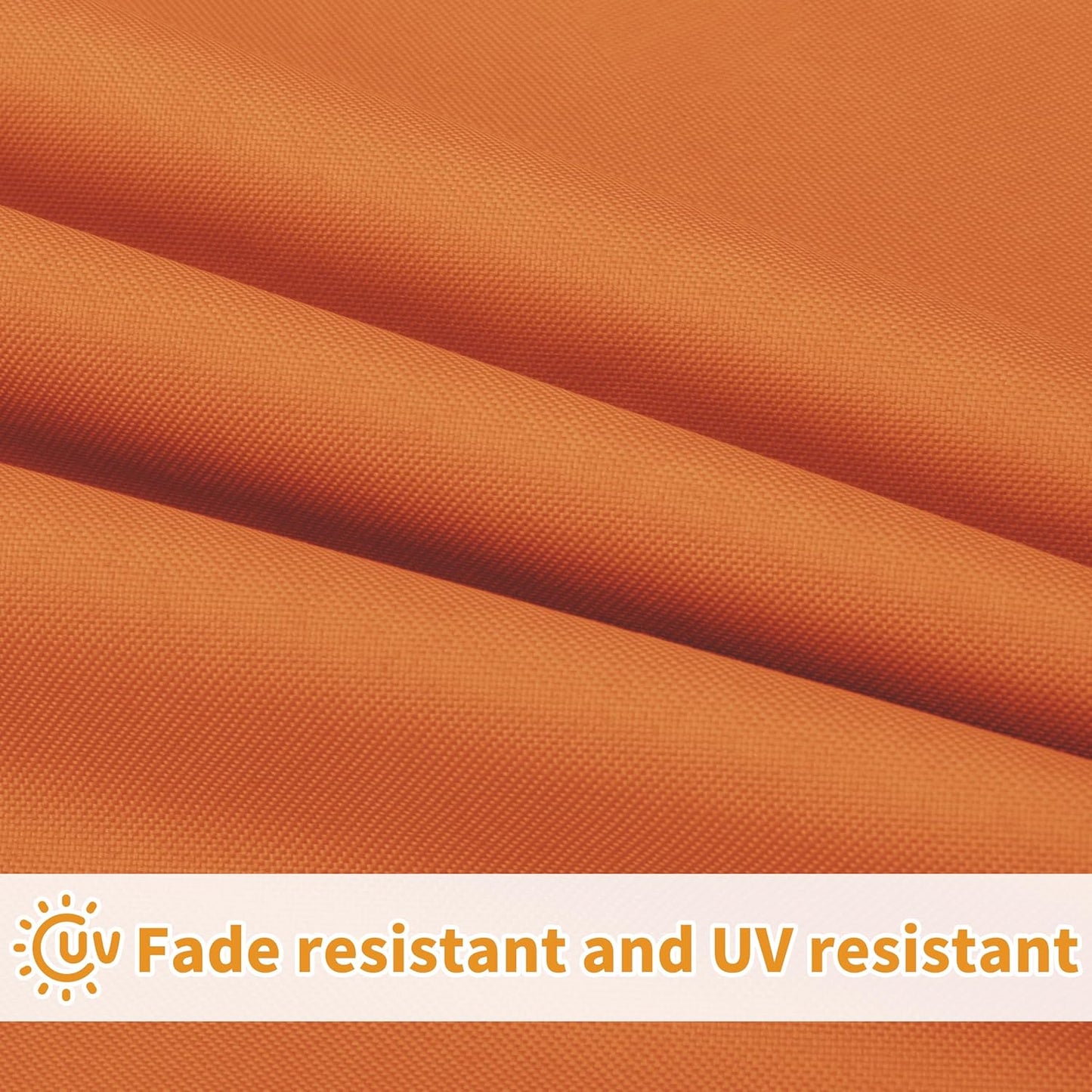 42X18X3 Inch Waterproof Outdoor Couch Bench Cushion Covers Only Replacement Non-Slip Patio Seat Cushion Slipcover with Zipper and Adjustable Straps Orange