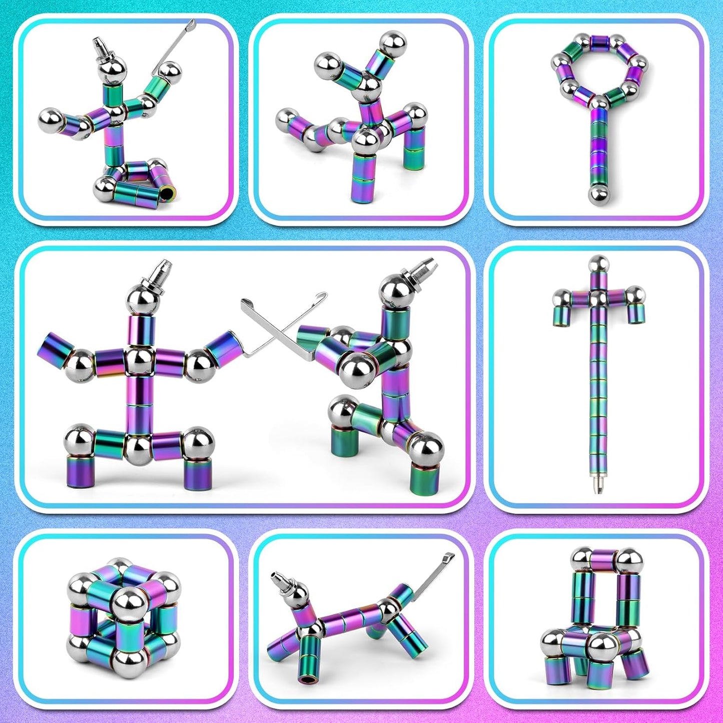 Magnetic Fidget Pen - Stress Relief Writing Tool and Decompression Toy, Ideal Gift for Teens and Family