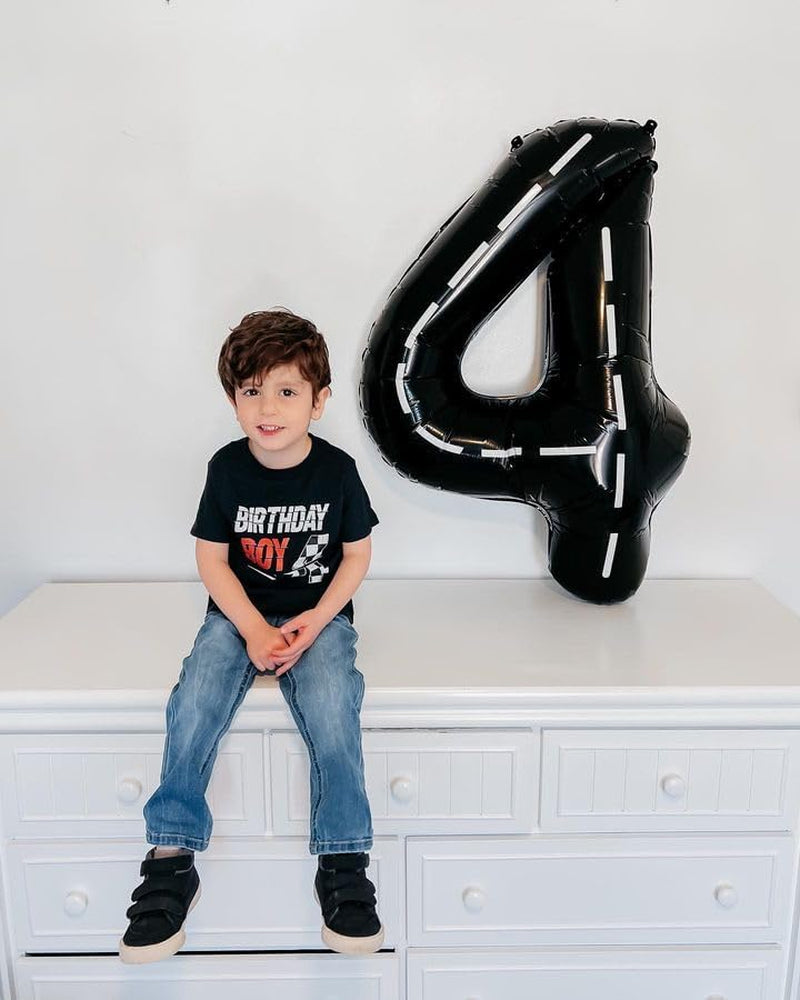 Race Car Number 24 Balloon 40 Inch, Black 24 Number Balloons, 24Th Birthday Decorations, 24 Year Old Race Themed Party Decorations
