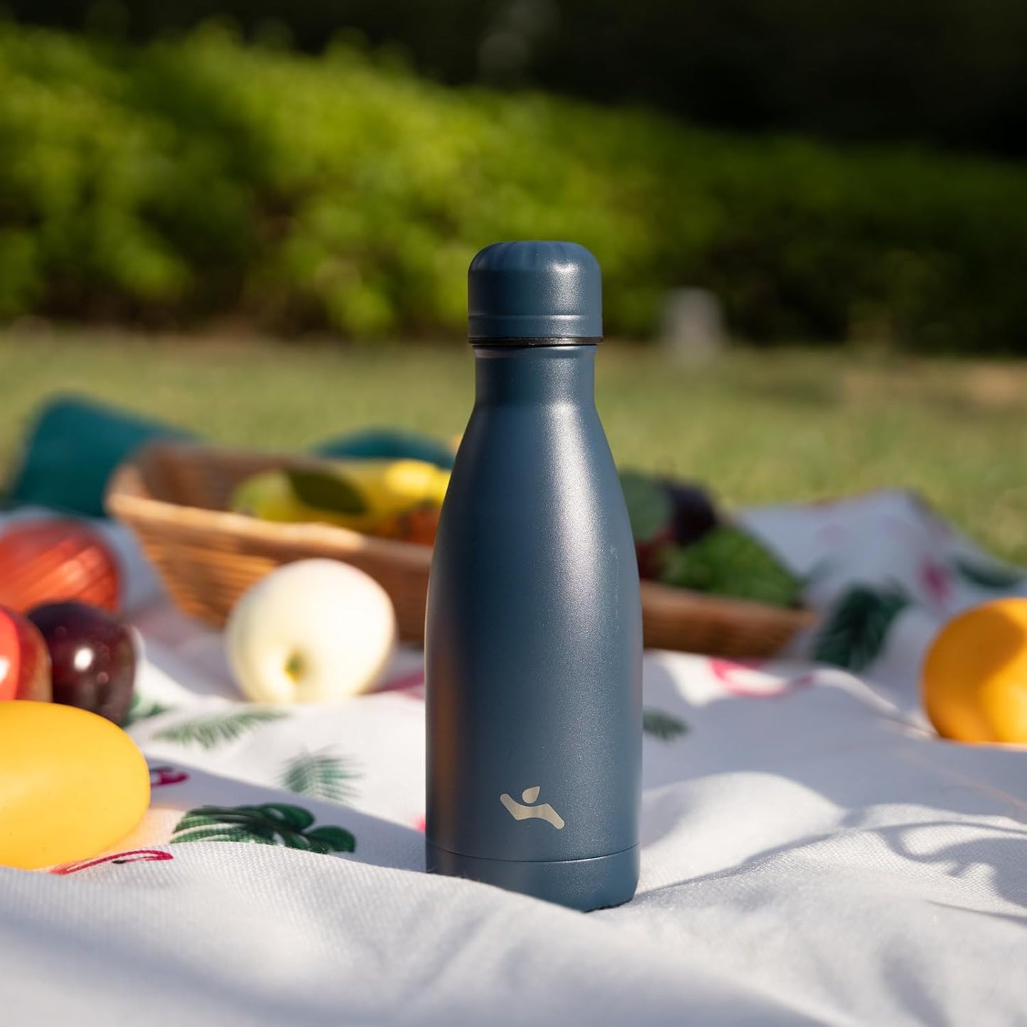 Insulated Water Bottles,12 Oz Double Wall Stainless Steel Vacumm Metal Flask for Sports Travel,Gray