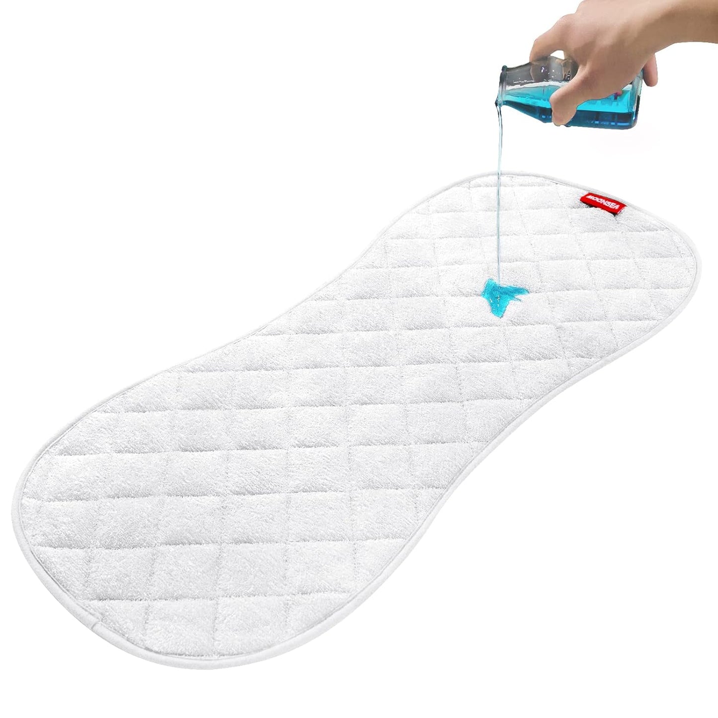 Quilted Thicker Changing Pad Liner 3 Pack Waterproof, Fit for Changing Table Liners Are Warm on a Baby'S Back Non-Slip Design Reusable Pads Machine Washable, White