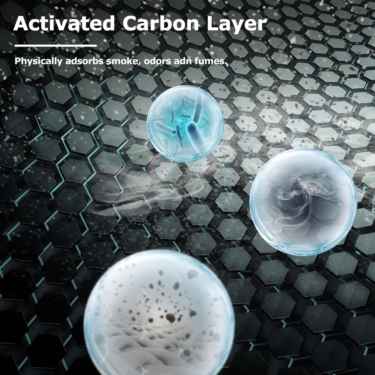 2-Pack Air Filter Compatible with MK-04 MG-04JH Air Puri-Fier, 4-Layers H13 Ture HEPA Filter Suitable for Dust, Pet Dander, Smoke, Pollen for Bedroom and Office- Standard Version