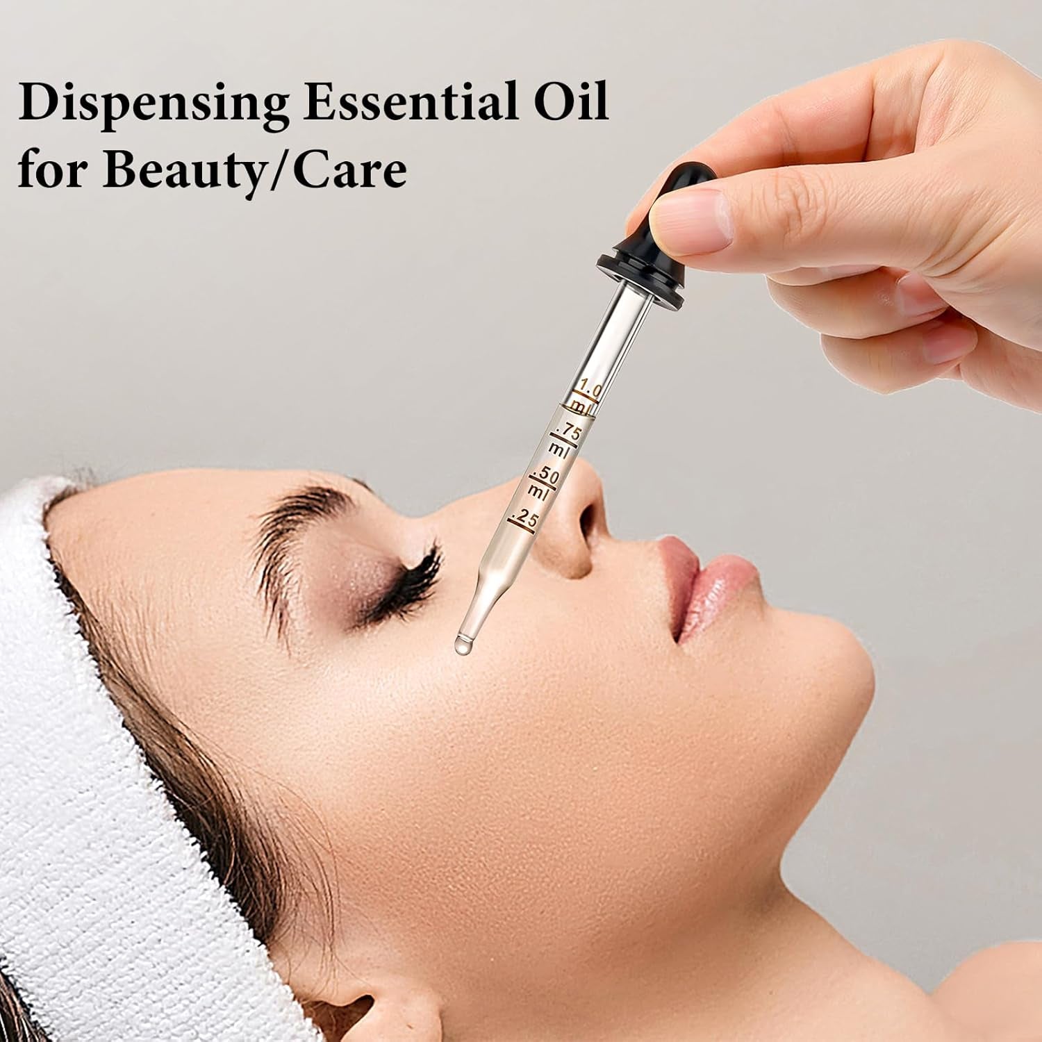 4 Pack 1Ml Glass Eye Dropper with Measurement, Glass Medicine Droppers Tool, Long & Short, Bent & Straight Tip Calibrated Pipettes Dropper, Accurate Dose Dropper Measurer for Essential Oils Ear Lab