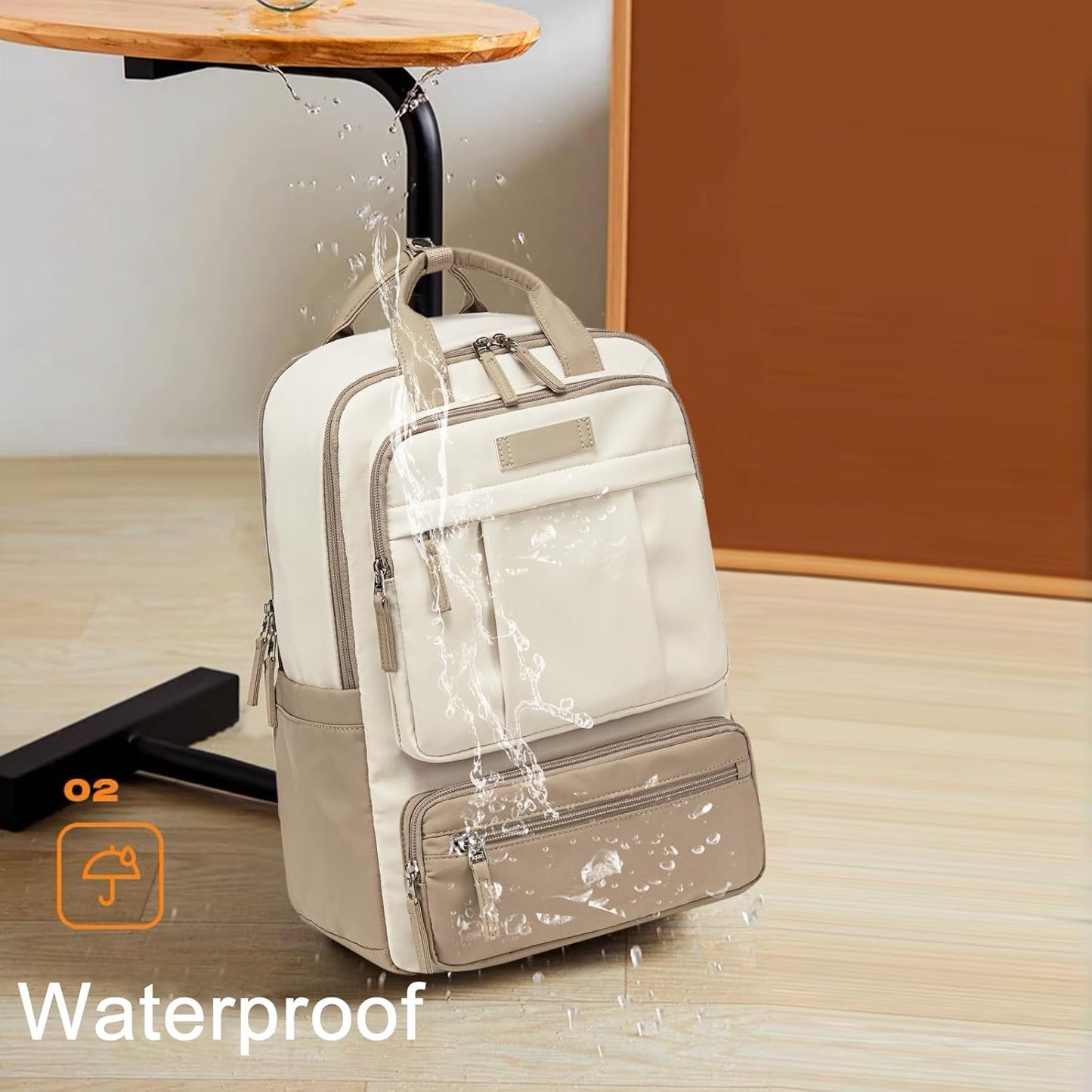 Laptop Backpack for Women Water Resistant Carry on Backpack Work Business Travel Bookbag Fashion College Schoolbag Fits 15.6 Inch Laptop Bag