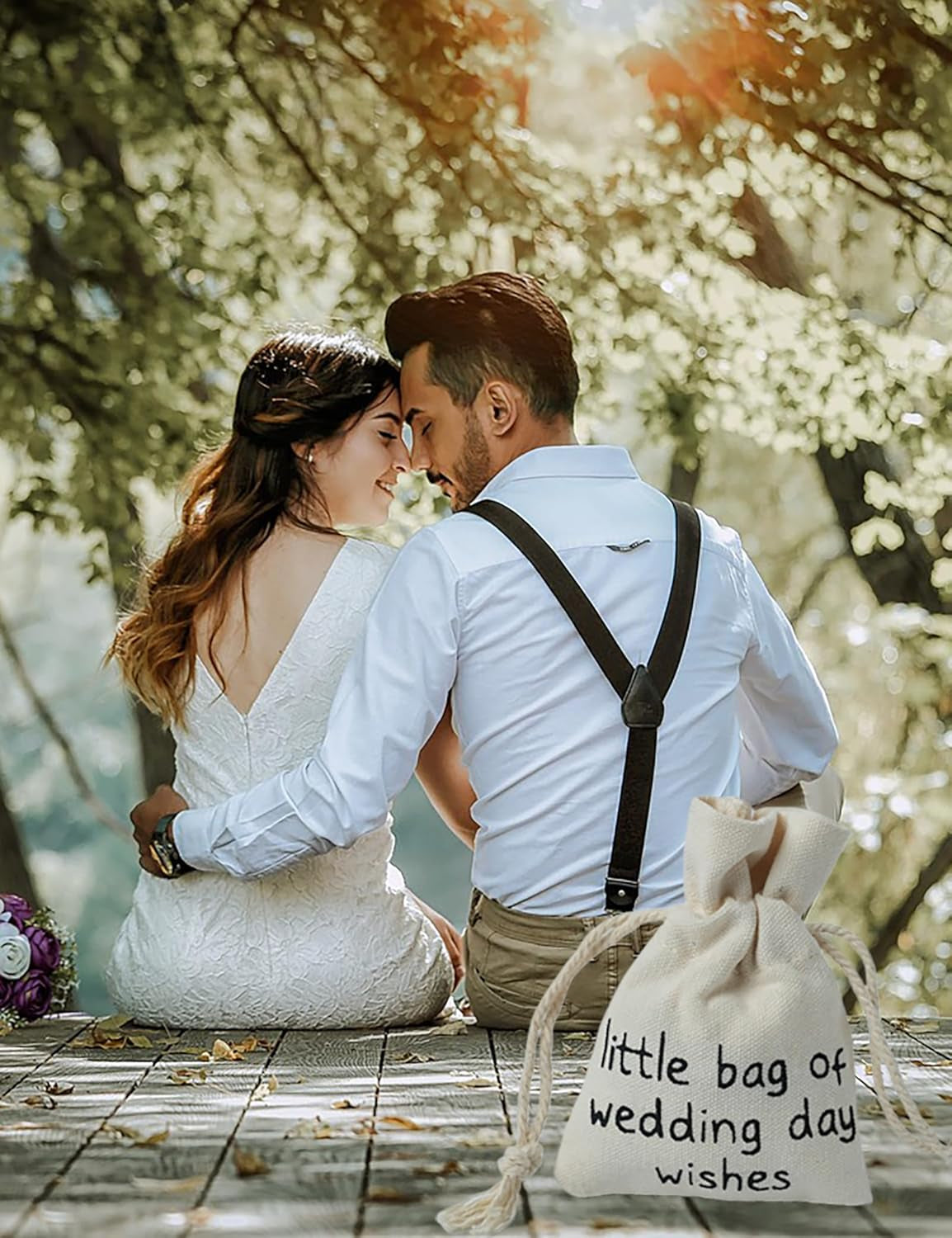 Cute Wedding Day Gifts for Bride from Best Friend, Bride Gifts, Wedding Card,Wedding Blessing Souvenirs, Beautiful Souvenirs for Honeymooner on Their Wedding Day.