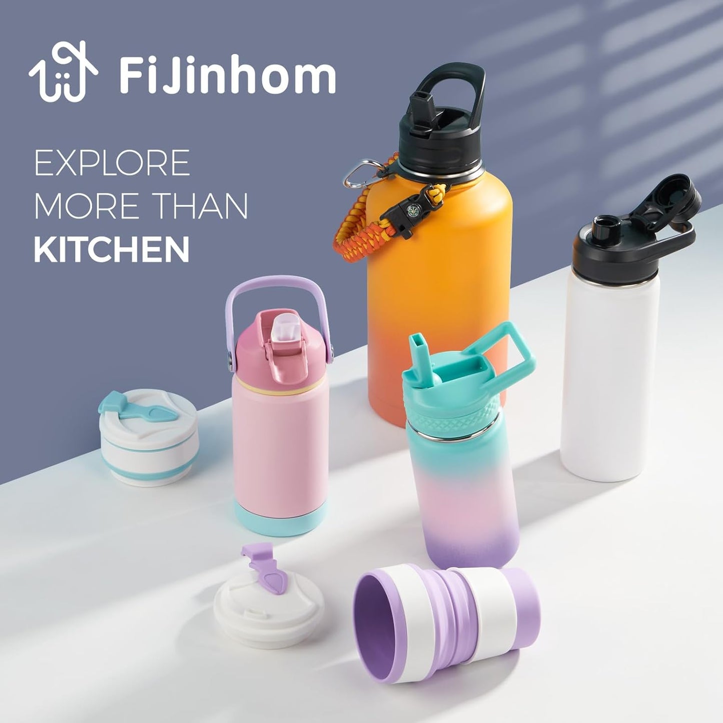 12 Oz Toddler Bottle, Kids Water Bottle for School Boys&Girls with Straws Lids, 304 Stainless Steel Vacuum Insulated Thermos, Bpa-Free, Navy Blue