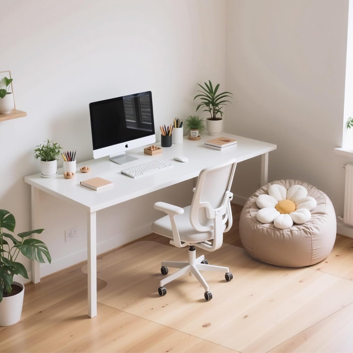 Office Chair Mat for Hardwood Floor, 36"×48" Clear Desk Chair Mat for Rolling Chairs, Computer Gaming Desk Mat, Floor Protector for Office & Home, Not for Carpet