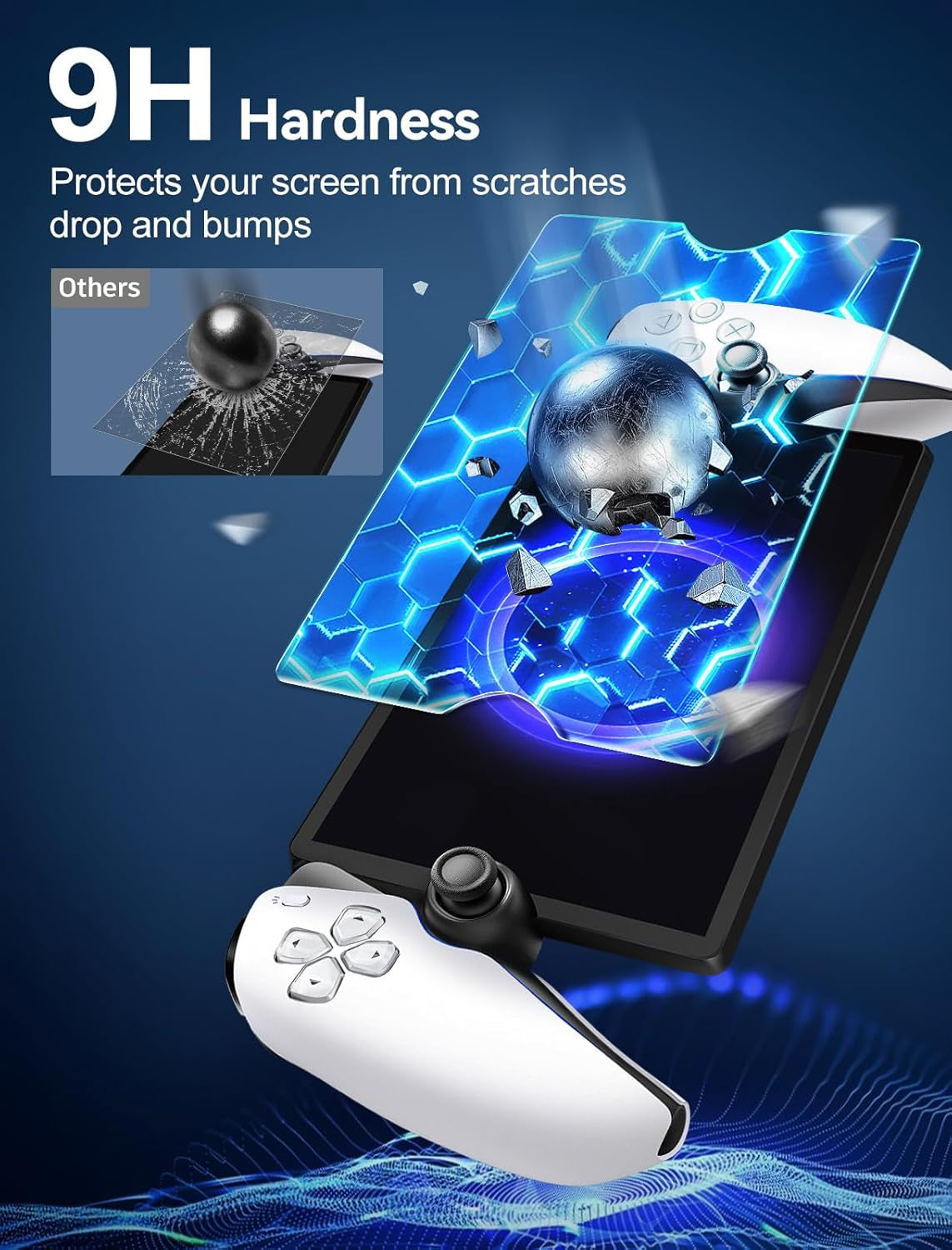 2-Pack Screen Protector Tempered Glass for Playstation Portal Remote Player 8 Inch 2023, Transparent HD Clear Anti-Scratch Screen Protector for Playstation PS Portal Remote Player 8.0''