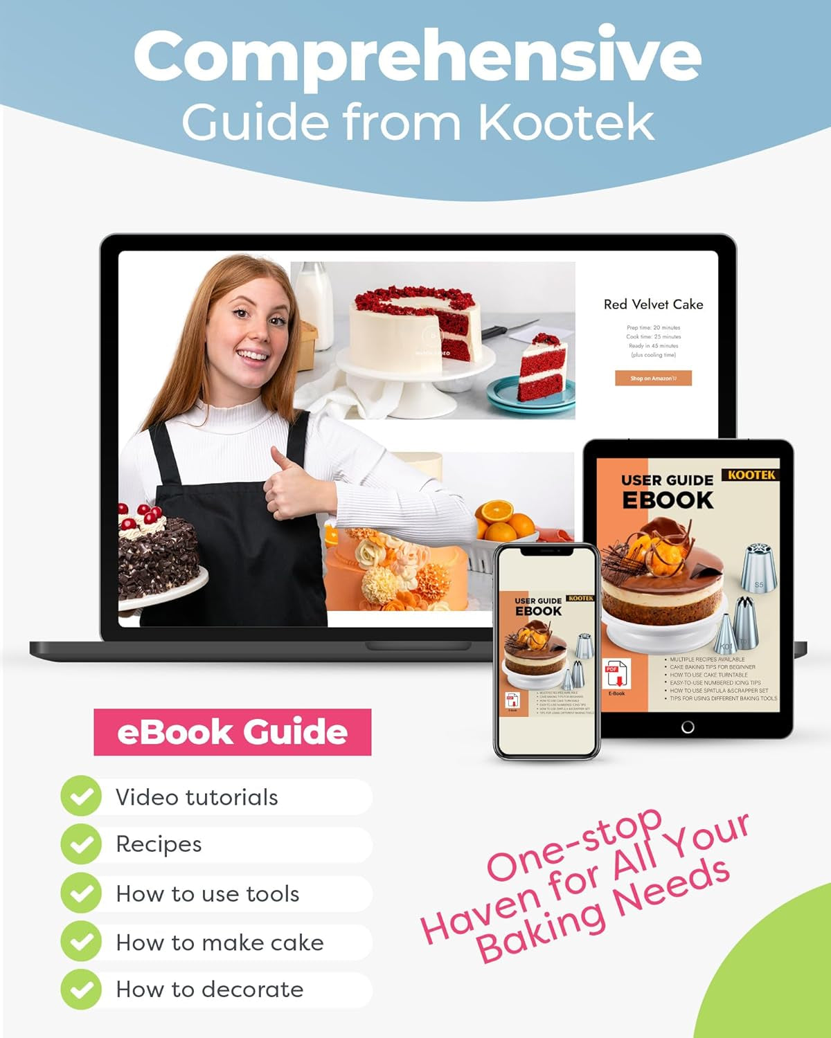 90 Pcs Piping Bags and Tips Set, Cake Decorating Supplies Kit with 55 Numbered Icing Piping Tips, 20+2 Pastry Bags for Cake Cupcake, Frosting Piping Kit with Booklet and Ebook