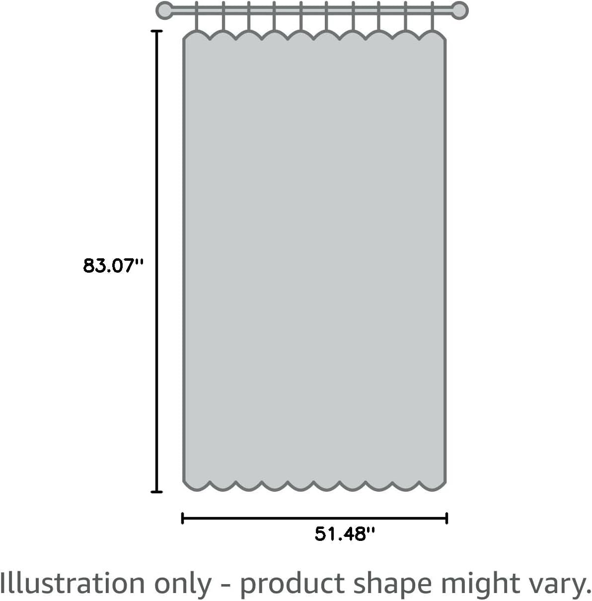 Beige Bohemian Curtains, 84-Inch Length, Set of 2 Panels, Soft Semi-Sheer Light Filtering Drapes with Tassels for Bedroom and Living Room (Rod Pocket, 52"W x 84"L)