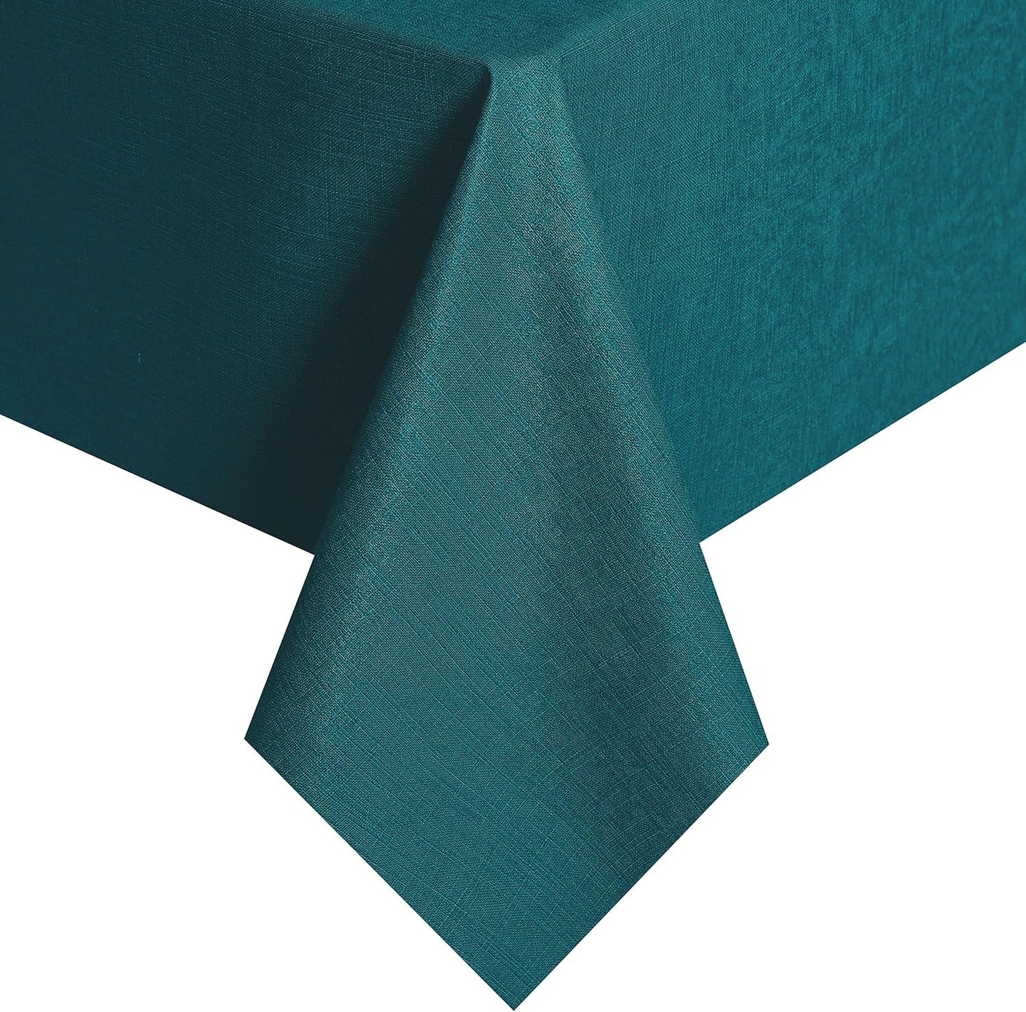 Vinyl Tablecloth for Picnic Camping Outdoor, 100% Waterproof Oil-Proof Spill-Proof PVC Table Cloth, Wipeable Thick Square Tablecloth Cover (54 X 54 Inch, Eden)