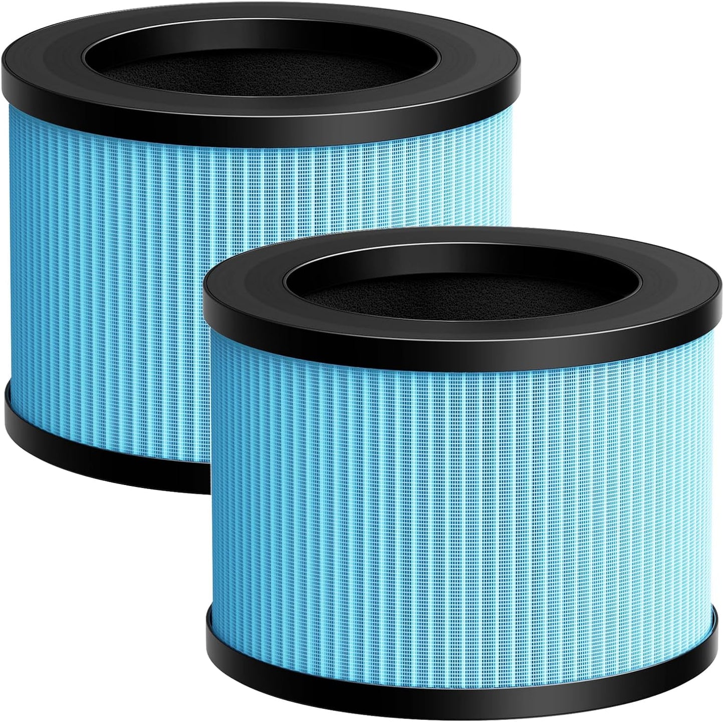 2 Pack MK-01 MK-06 TZ-K1 True HEPA Replacement Filter Compatible with MK-01 MK-06, Tolife TZ-K1, POMORON MJ001H, EPI081/EP1081 and Intelabe EPI080/EP1080 Air Purifier