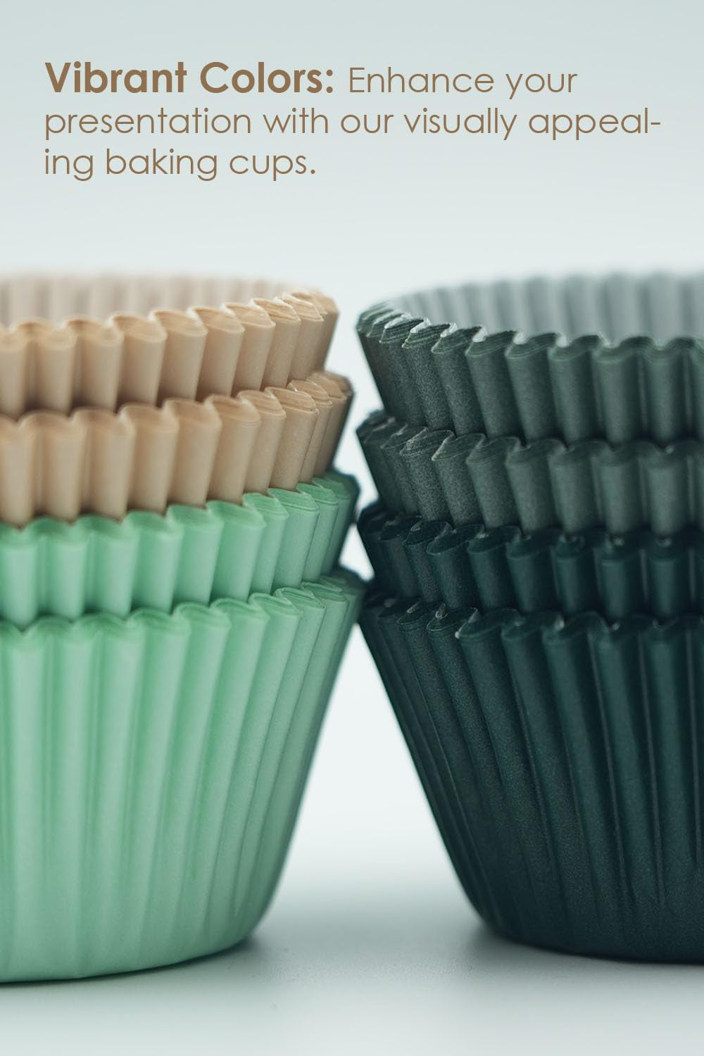 Cupcake Liners 200 Pcs Muffin Liners Standard Cupcake Wrappers, Cupcake Liners, Food Grade Cupcake Liners, Greaseproof Parchment Muffin Liners Calyx Series