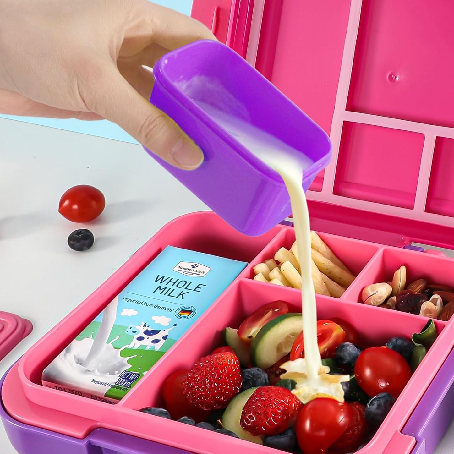 Leakproof Condiment Salad Dressing Container to Go with Lids 6 Pack - 3 Oz/90Ml Stackable Small Food Storage Containers for Sauce, School Lunch, Work, Travel, Bpa-Free