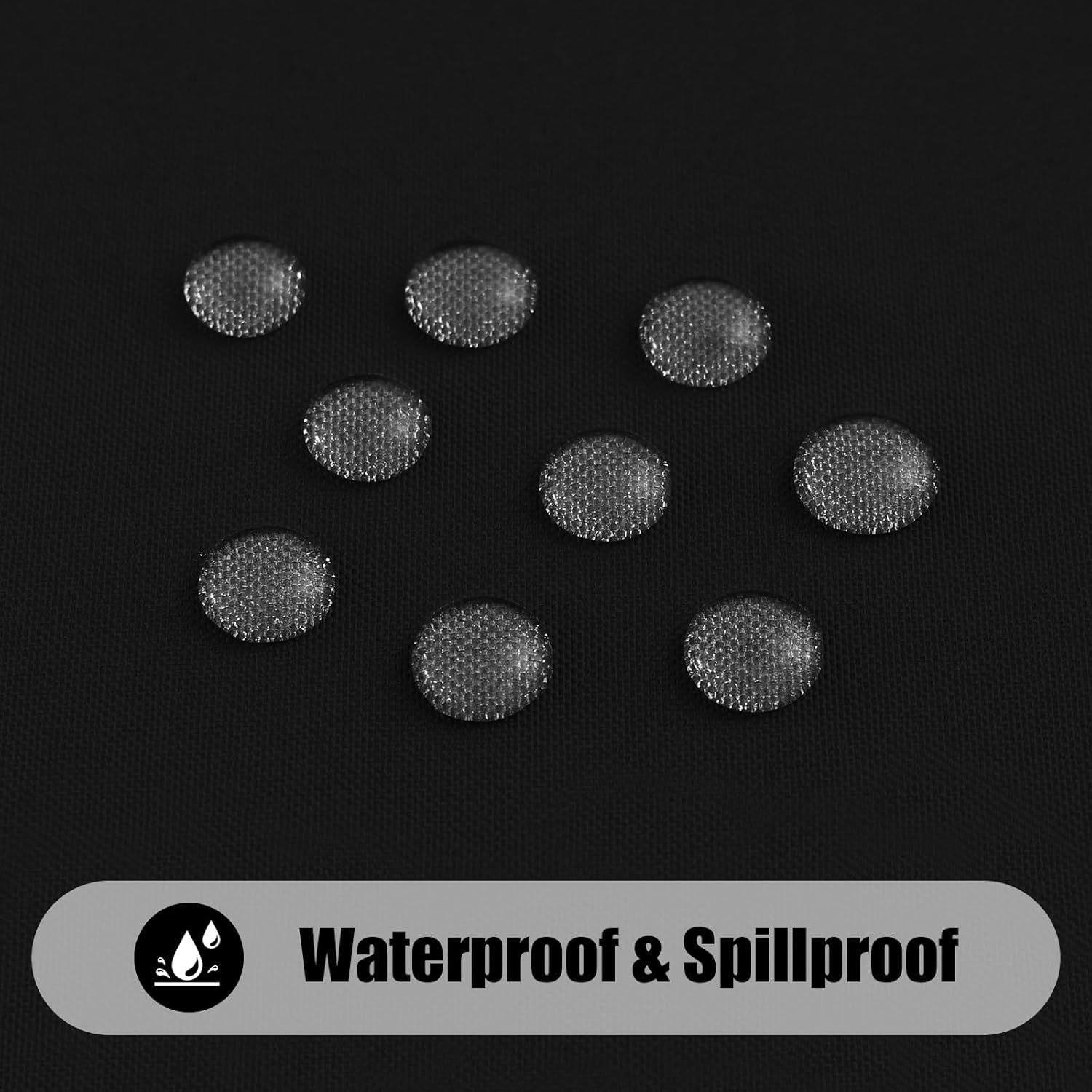 2-Pack Waterproof Elastic Fitted Rectangle Picnic Tablecloths, Washable Polyester Covers for Indoor and Outdoor Use (Black, 30" x 72")