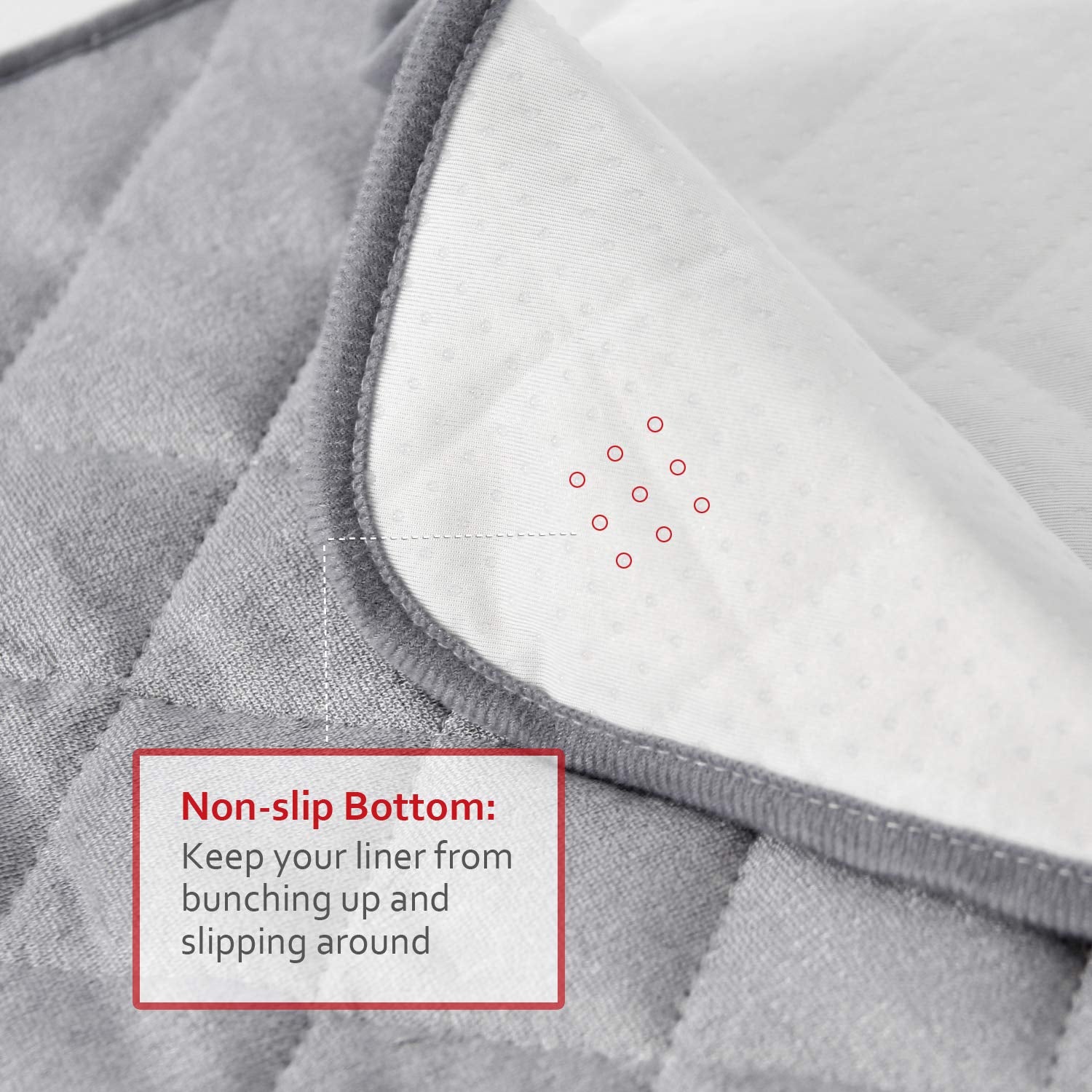 Diaper Changing Pad Liner Non-Slip, Waterproof Terry Mat, Quilted Absorbent Bassinet Liners Washable, 3 Pack 13"X 26" Reusable Portable Changing Table Pad Rectangle Grey