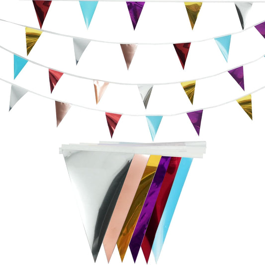 48 Flags Decorative Pennant Banner, Party Decoration (Colorful)