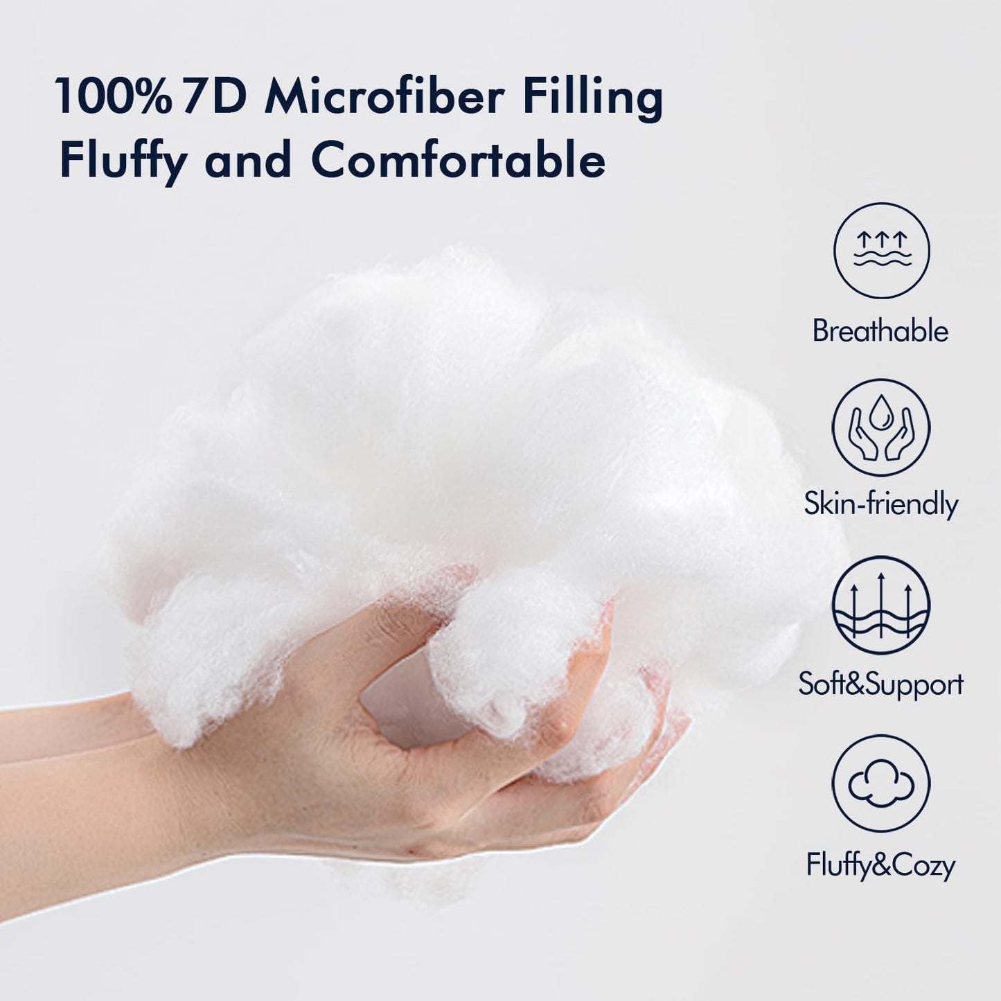 Outdoor Pillows 12X20 Pillow Insert Throw Pillow Insert, Water-Resistant Premium Outdoor Pillow Stuffer Sham Rectangle for Couch Sofa Patio Furniture Cushion Porch Swing