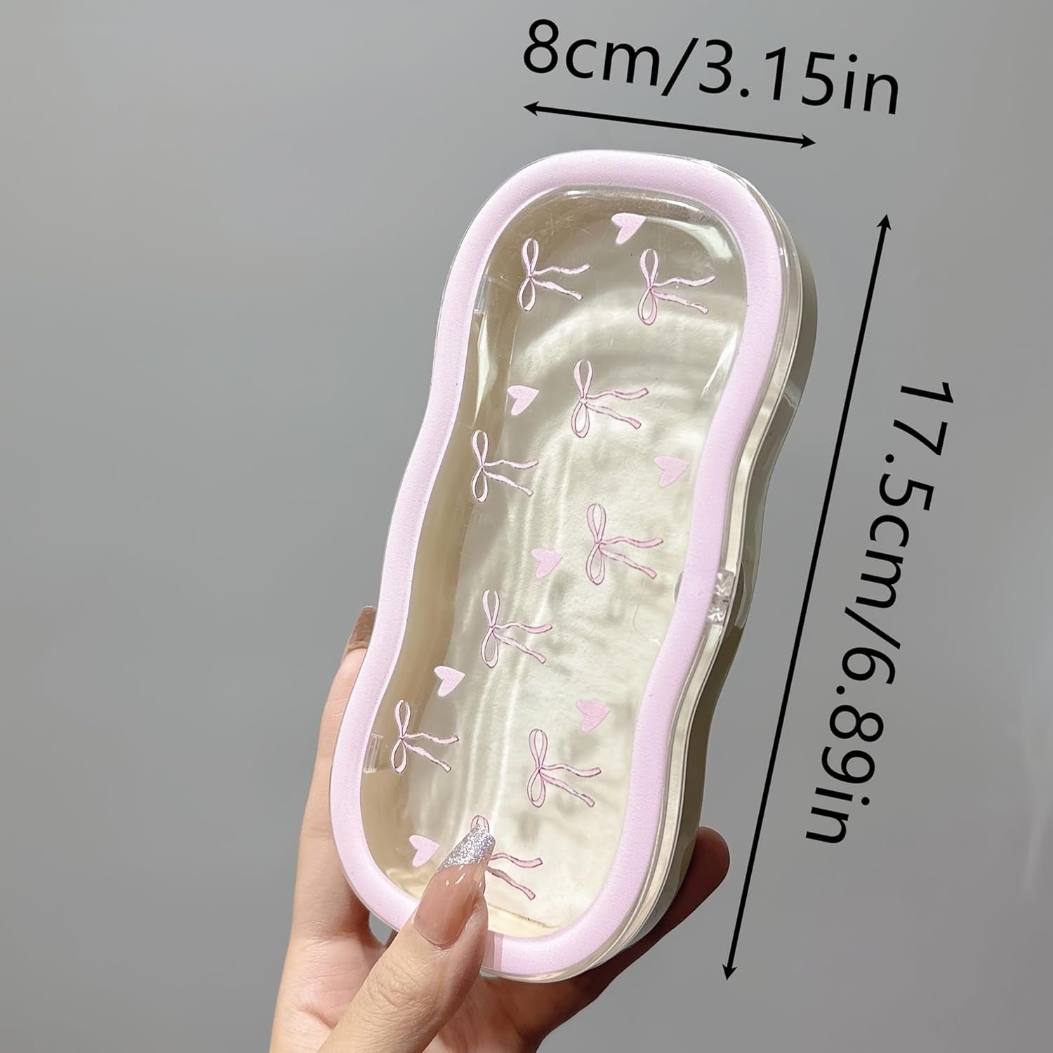 Glasses Case Hard Shell, Clear Eyeglass Case, Cute Holder for Sunglasses and Reading Glasses