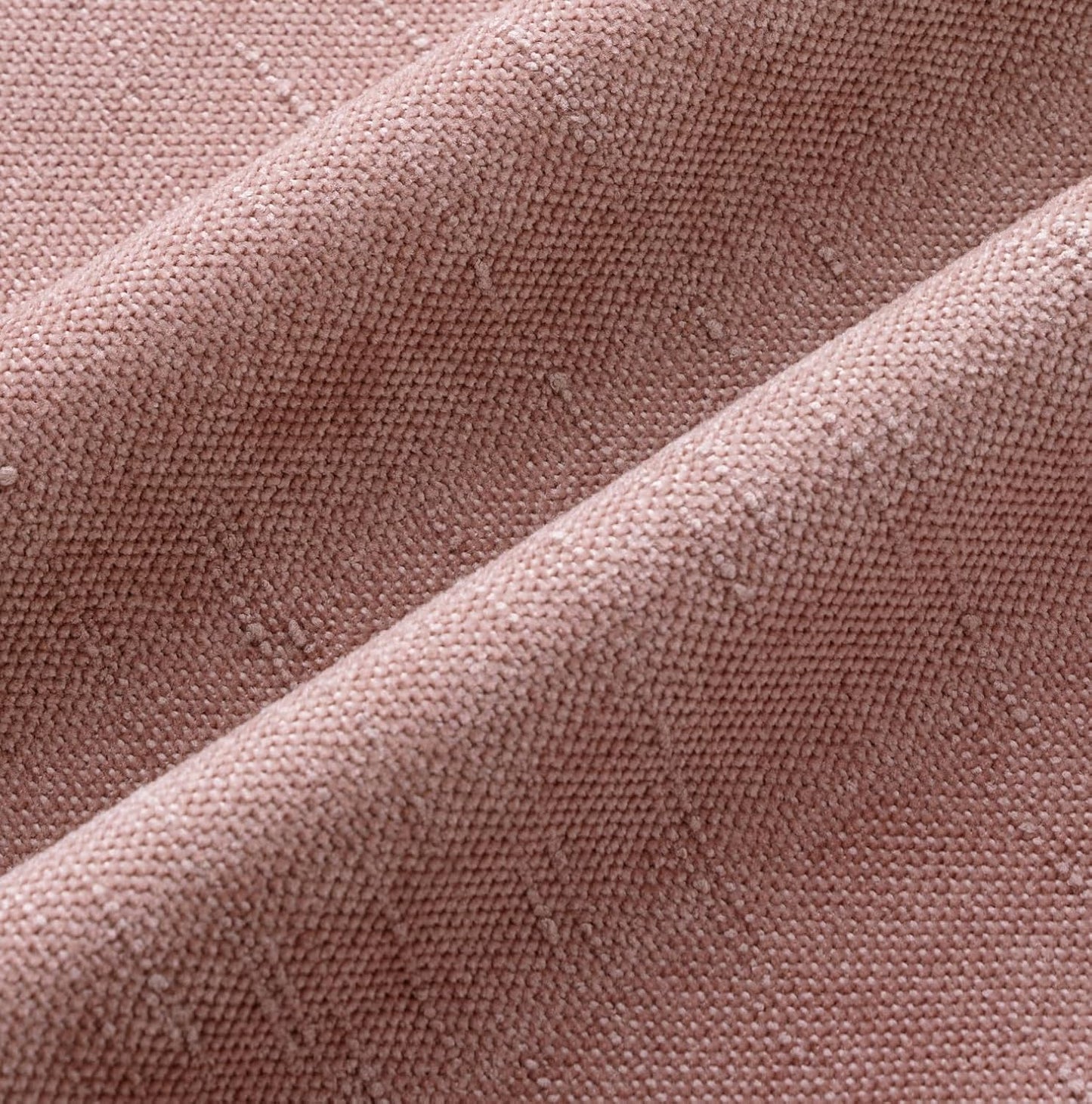 Set of 2 Soft Chenille Decorative Throw Pillow Covers - Solid Textured Cushions for Spring and Valentine's Day, 20x20 Inch, Blush Pink