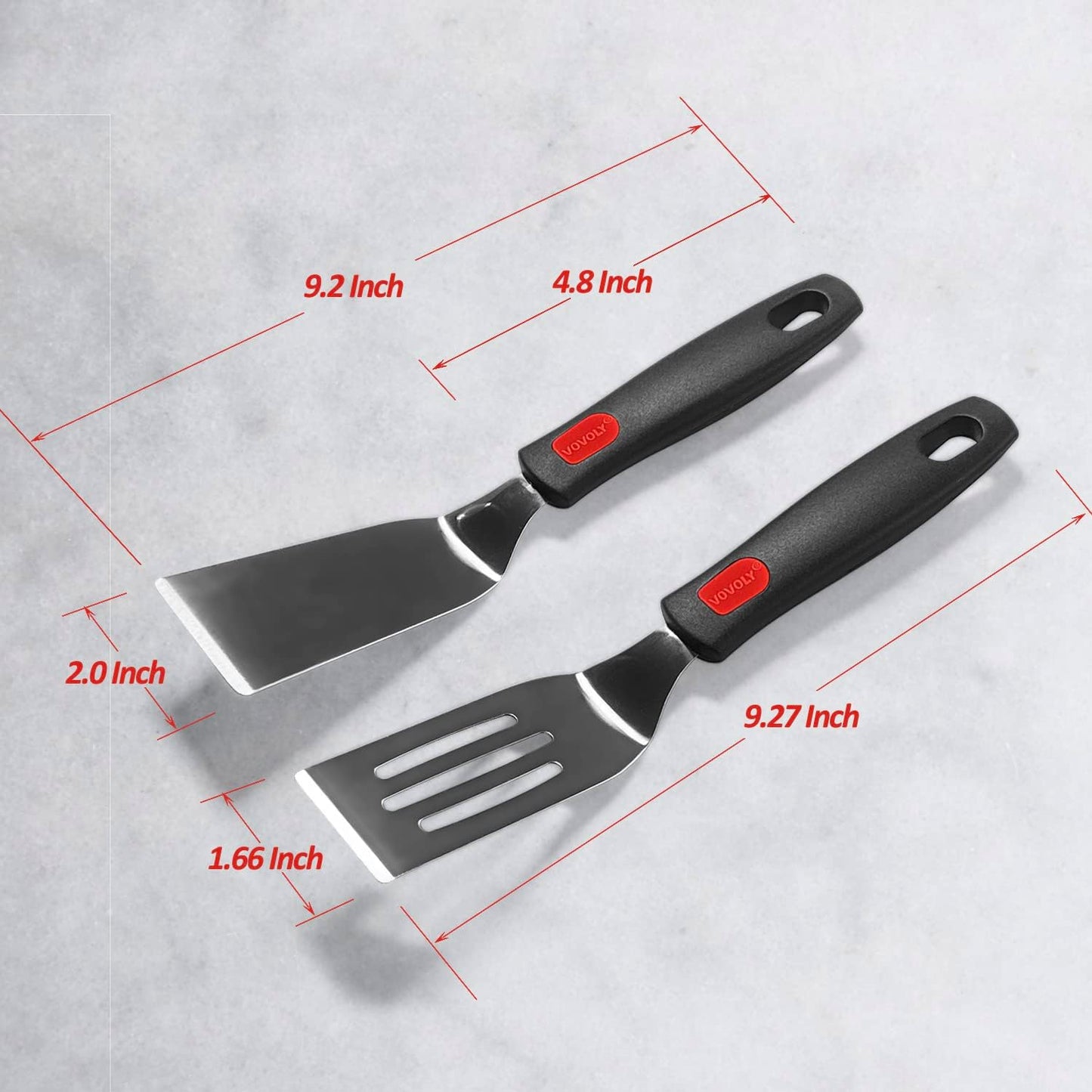 Professional Mini-Serving Spatula Set, Stainless Steel Cutter and Serve Turner for Serving, Flipping or Cooking, Ideal for Brownies, Tiramisu, Cakes, Lasagna or Cookie Etc.