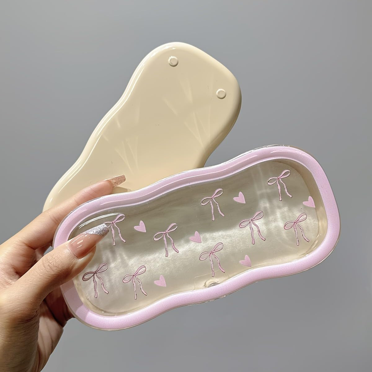 Glasses Case Hard Shell, Clear Eyeglass Case, Cute Holder for Sunglasses and Reading Glasses