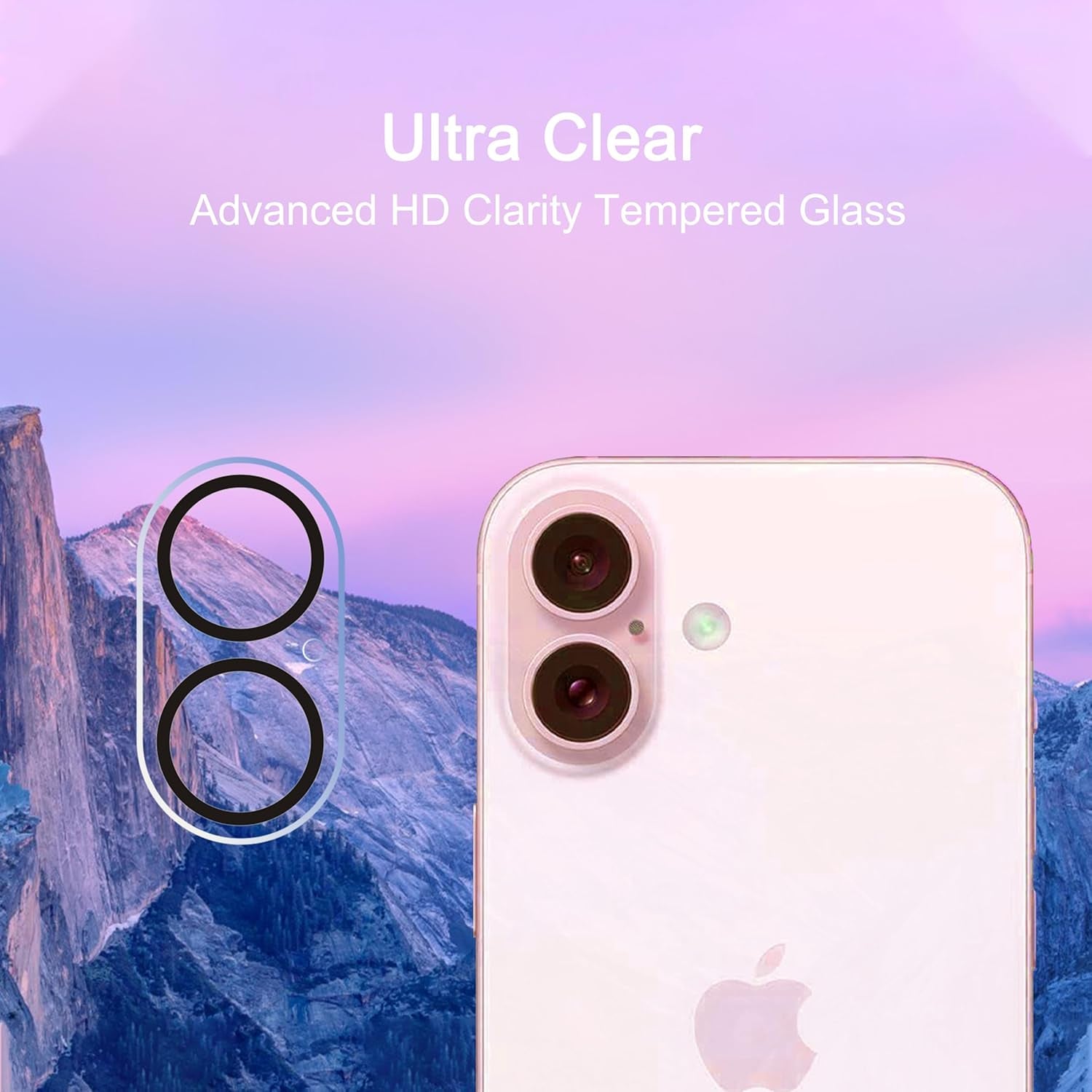Glass Screen Protector for Iphone 16 plus and Lens Protector for Iphone 16/16 plus 3 Pack