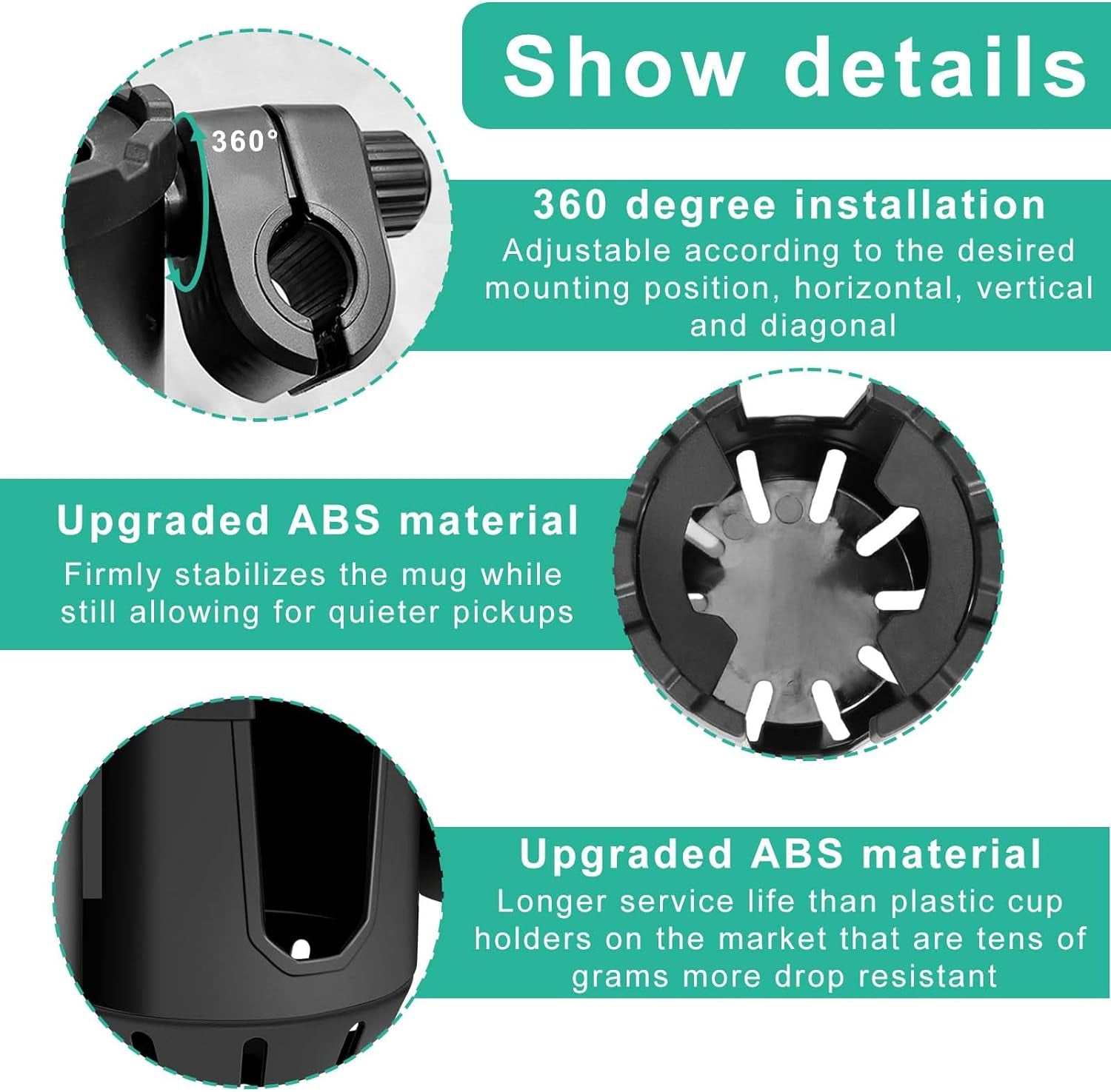 Hunting Accessories,Tree Stand Cup Holder for Deer Duck Turkey Hunting Essentials,Hunt Gear Gifts for Men,Tethered Saddle Huntings Platform System Kit Hunt Ground Blind Swivel Chair Equipment (1PCS)
