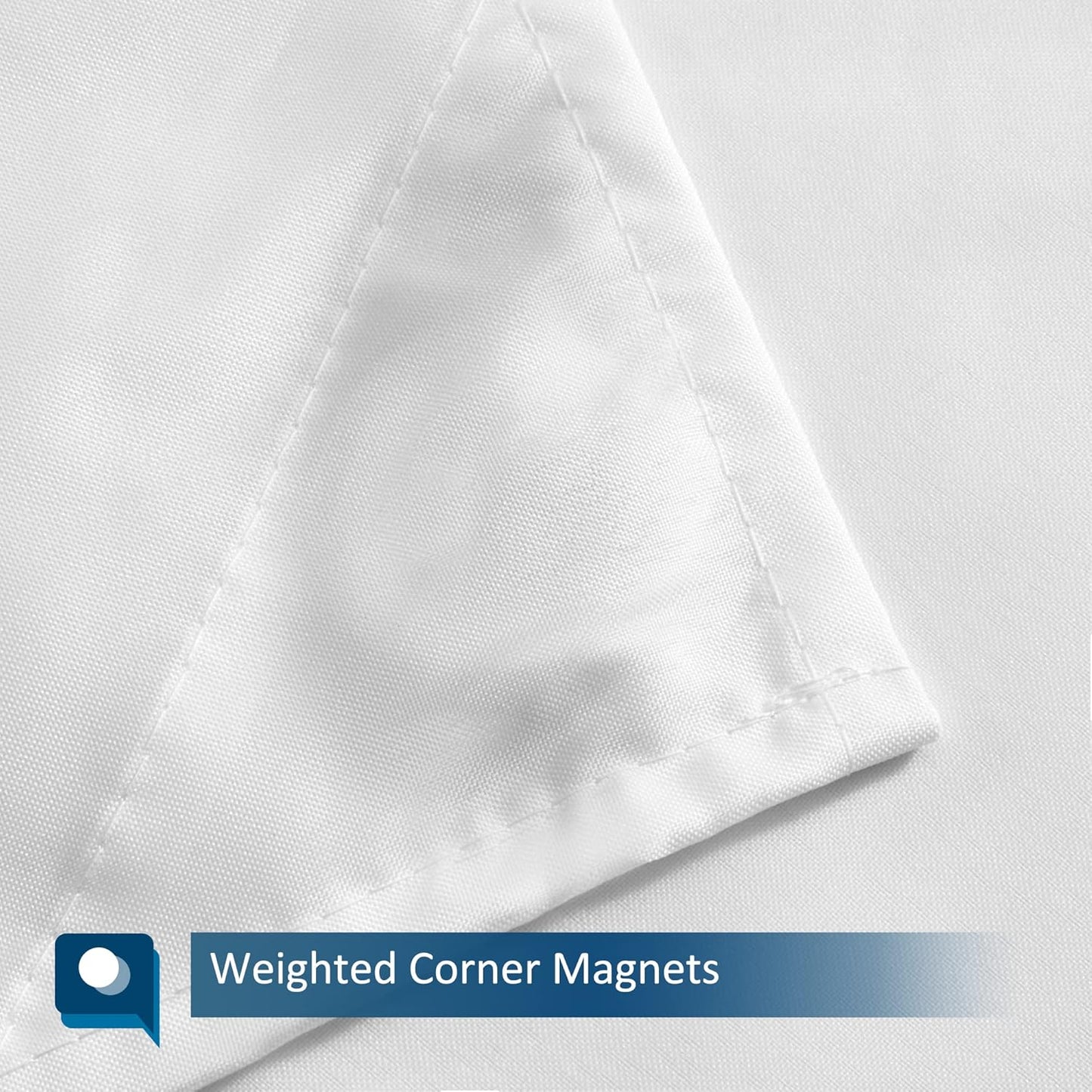 Waterproof Fabric Stall Shower Curtain or Liner 36 Inch Wide Half Size Microfiber, Hotel Quality Stand-Up Small Narrow Single Shower Curtain, Machine Washable, White, 36X72