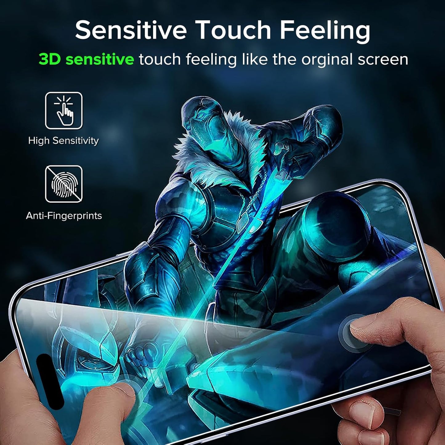 2 Pack Screen Protector for Google Pixel 9A, Tempered Glass Film, Alignment Frame, Easy Installation, Anti-Scratch Case Friendly Clear HD Film, 6.3-Inch