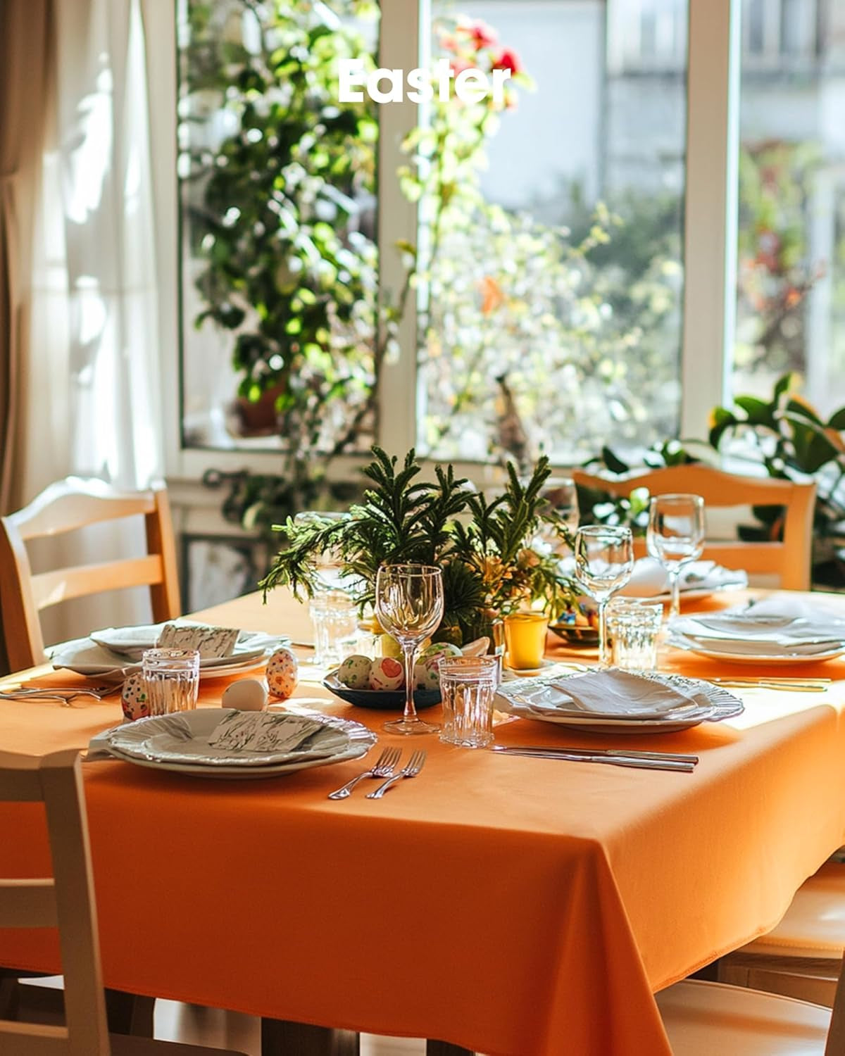 Plastic Table Cloth Disposable 20 Pack, 54 X 108 Inch Table Cloths, Halloween Party, Thanksgiving Decorations, Harvest, Fall Tablecloths, Rectangle Tables, Leakproof & Sturdy, Orange