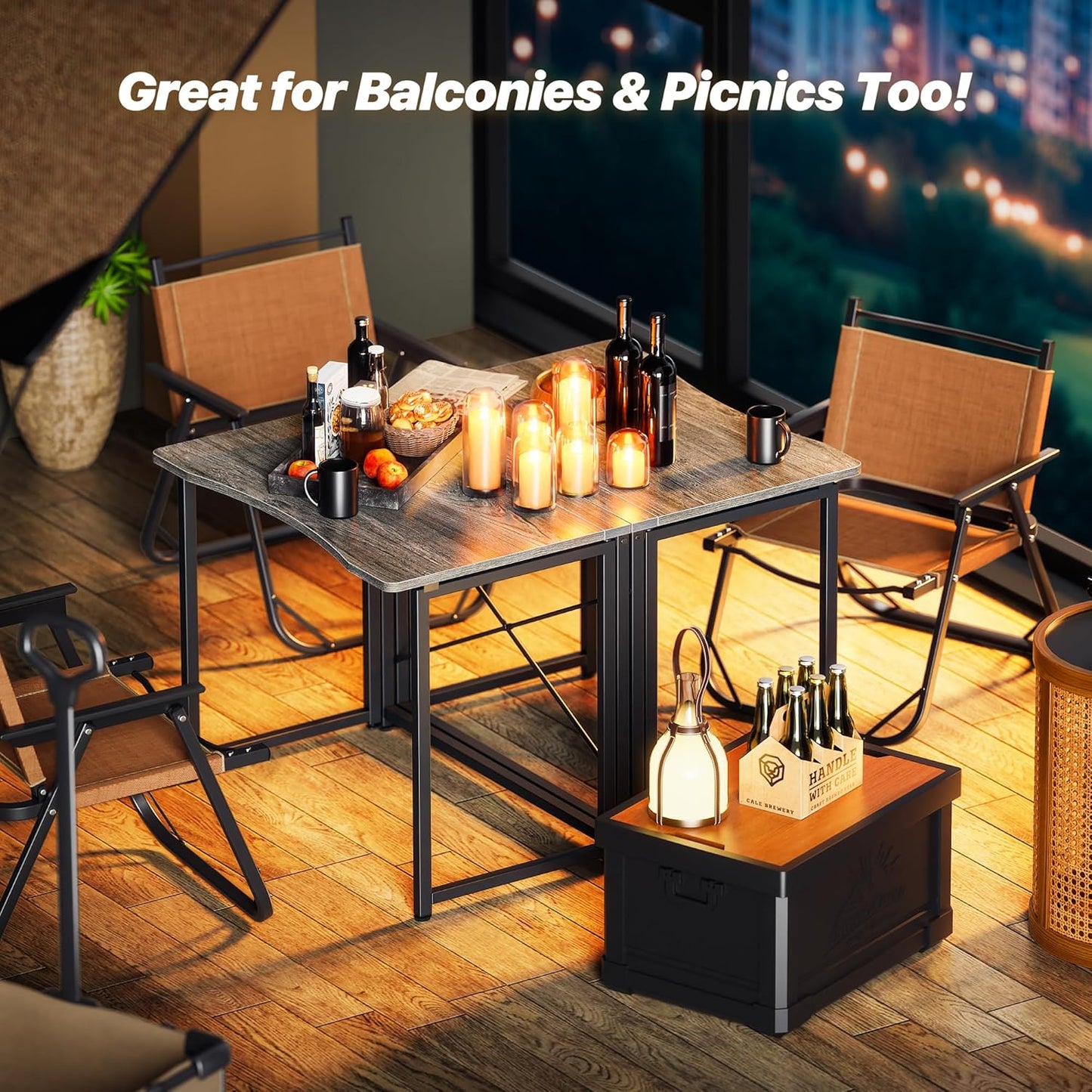 Compact Folding Desk for Small Spaces, 31.5 Inch Portable Computer Table for Home Office, Study, Bedroom, and Dorm, Space-Saving Design, Easy to Fold, Grey